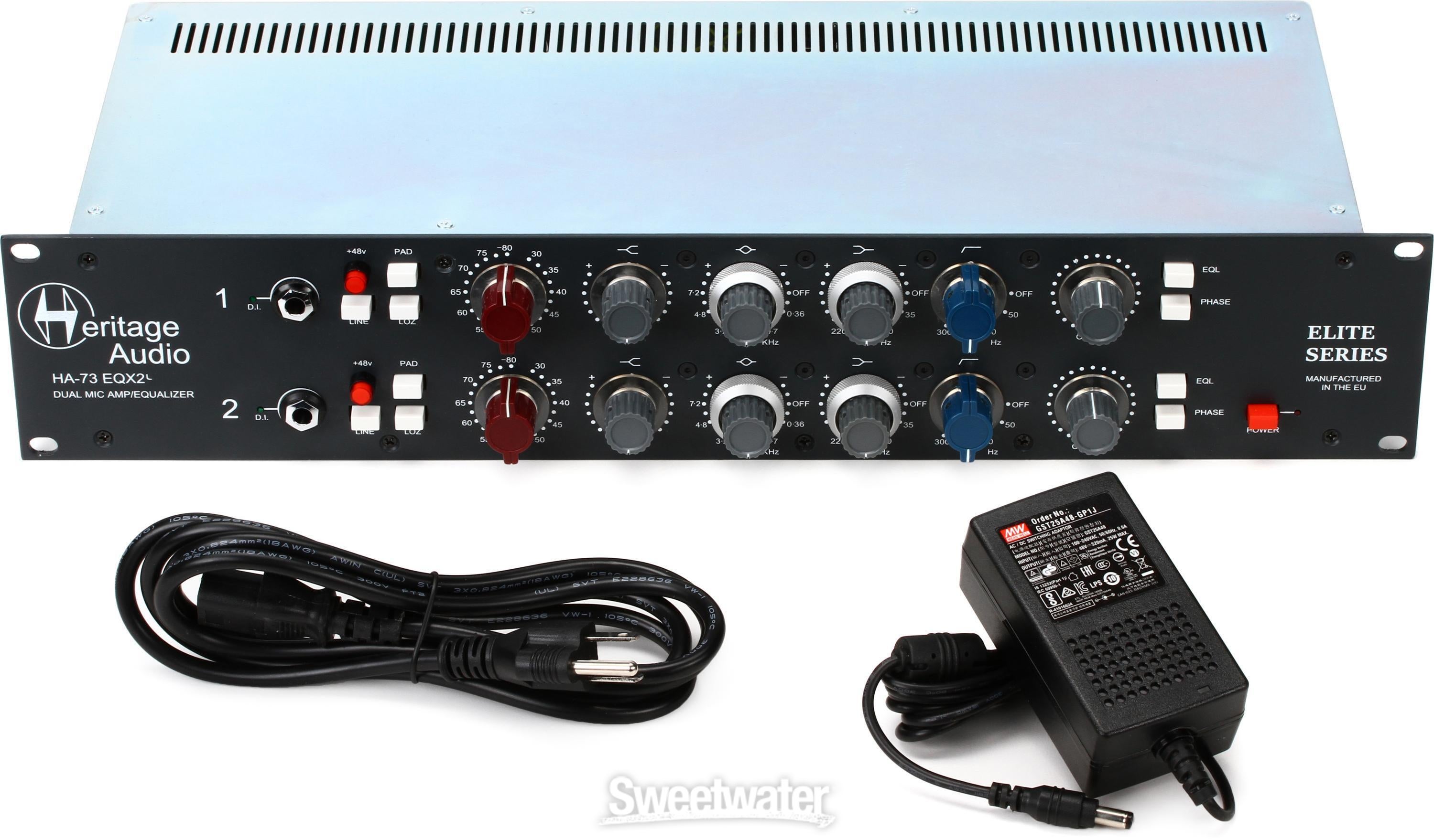 Heritage Audio HA73EQX2 ELITE 2-channel Microphone Preamp  EQ Sweetwater