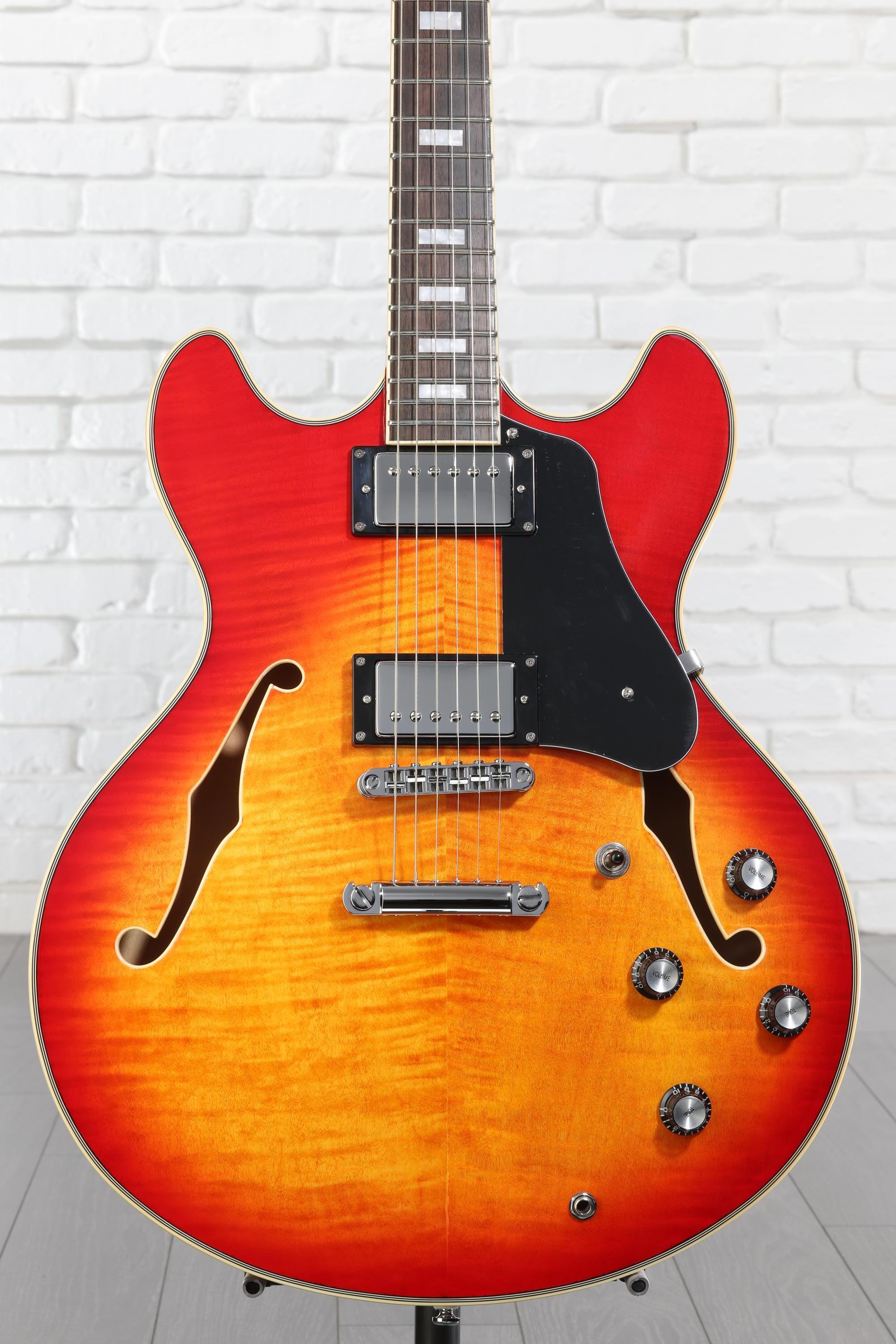 SIRE H7 Cherry Sunburst サイアー セミアコ Sire Larry Carlton H7 Semi-hollow Electric Guitar - Cherry