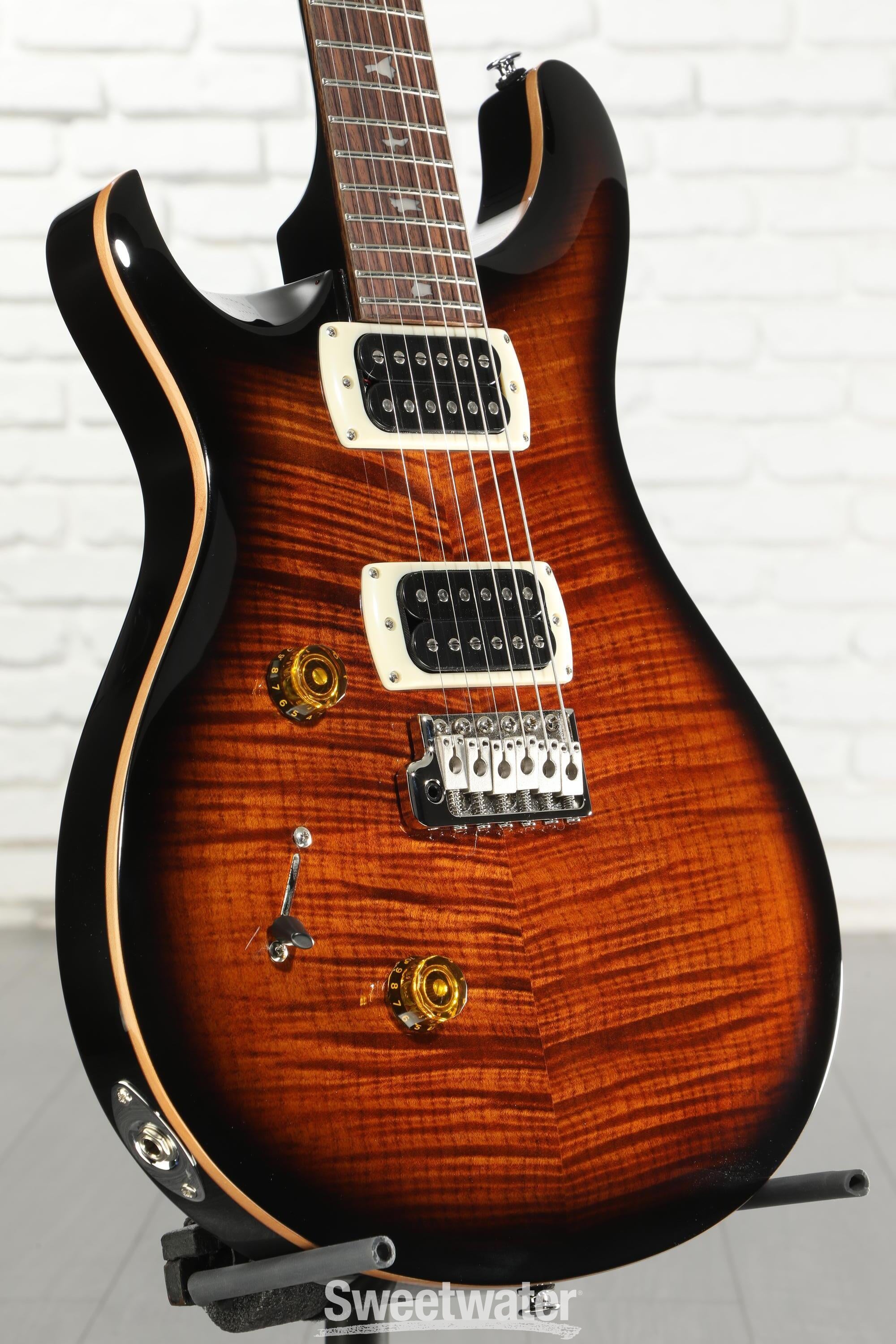 PRS SE Custom 24 Left-handed Electric Guitar - Black Gold Sunburst
