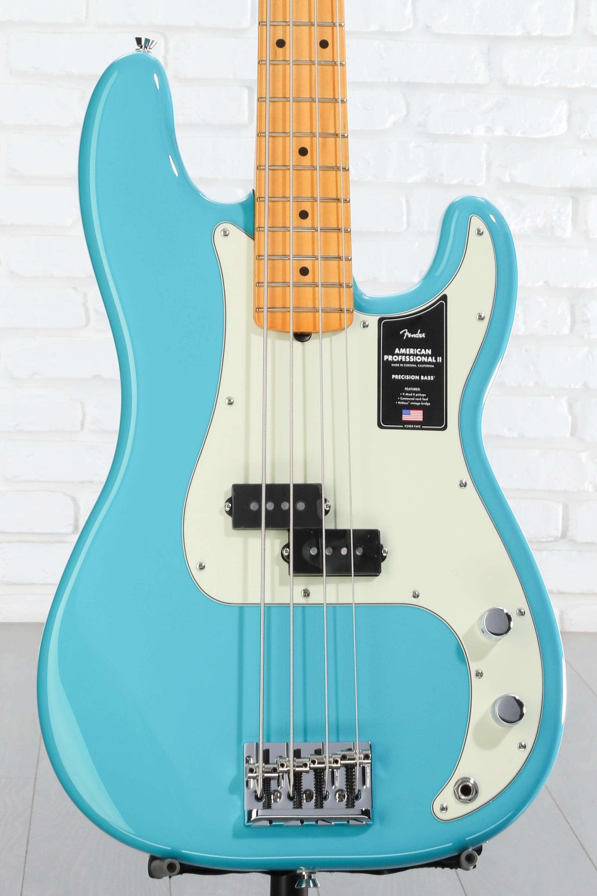 Fender American Professional II Precision Bass - Miami Blue with