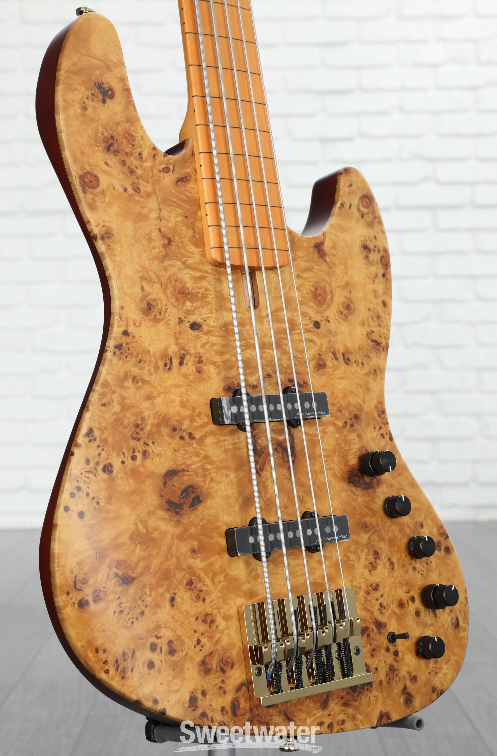 Sire Marcus Miller V10 Fretless 5-string Bass Guitar - Natural