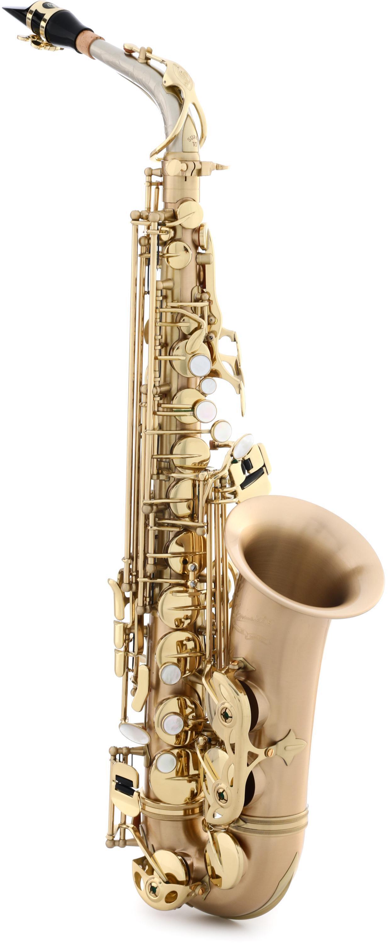 P. Mauriat Le Bravo Alto Saxophone - Gold Brass Matte Body 