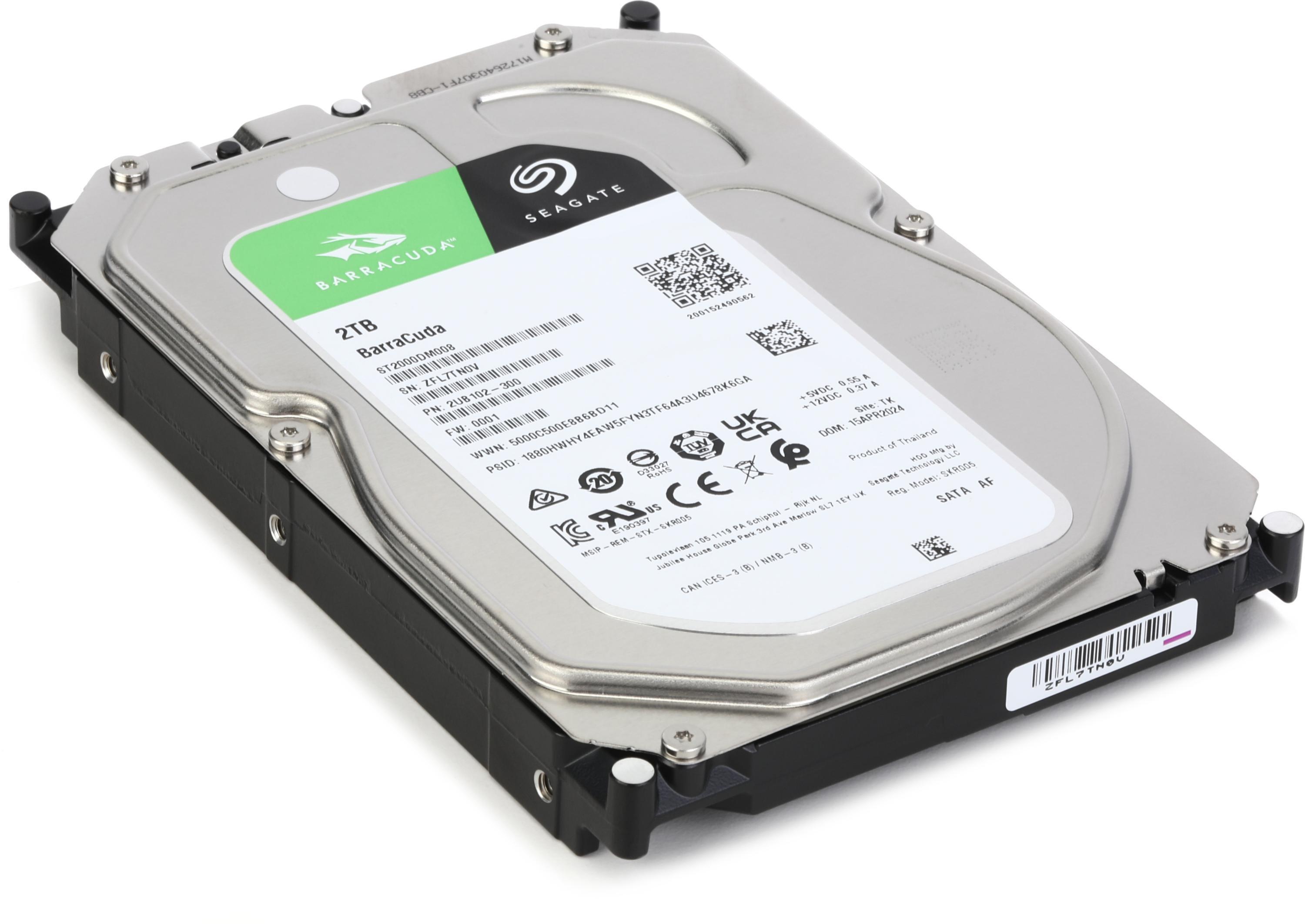 Seagate BarraCuda 2TB, 7200 RPM, Internal Hard Drive