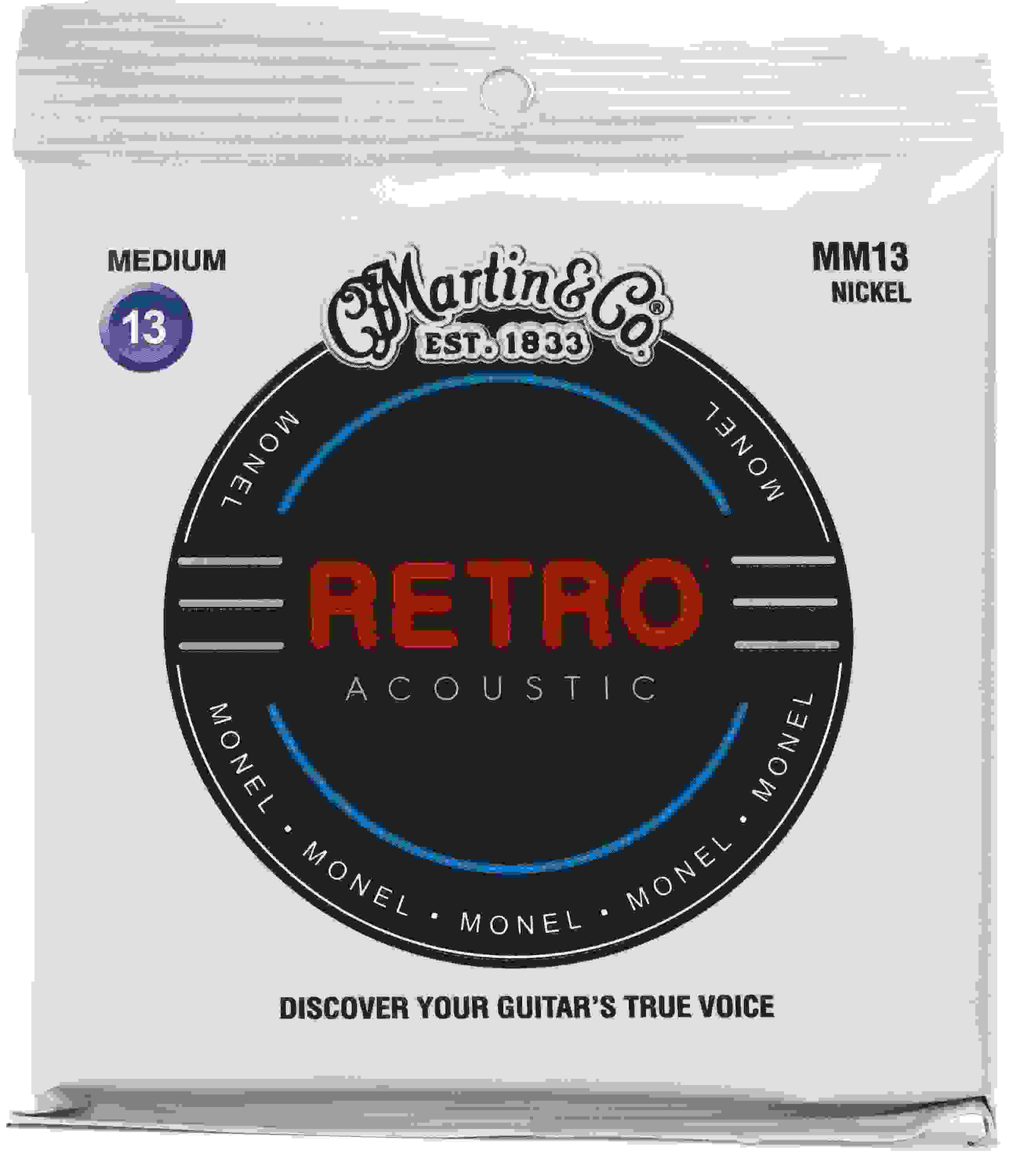 Martin MM13 Retro Acoustic Guitar Strings - .013-.056 Medium