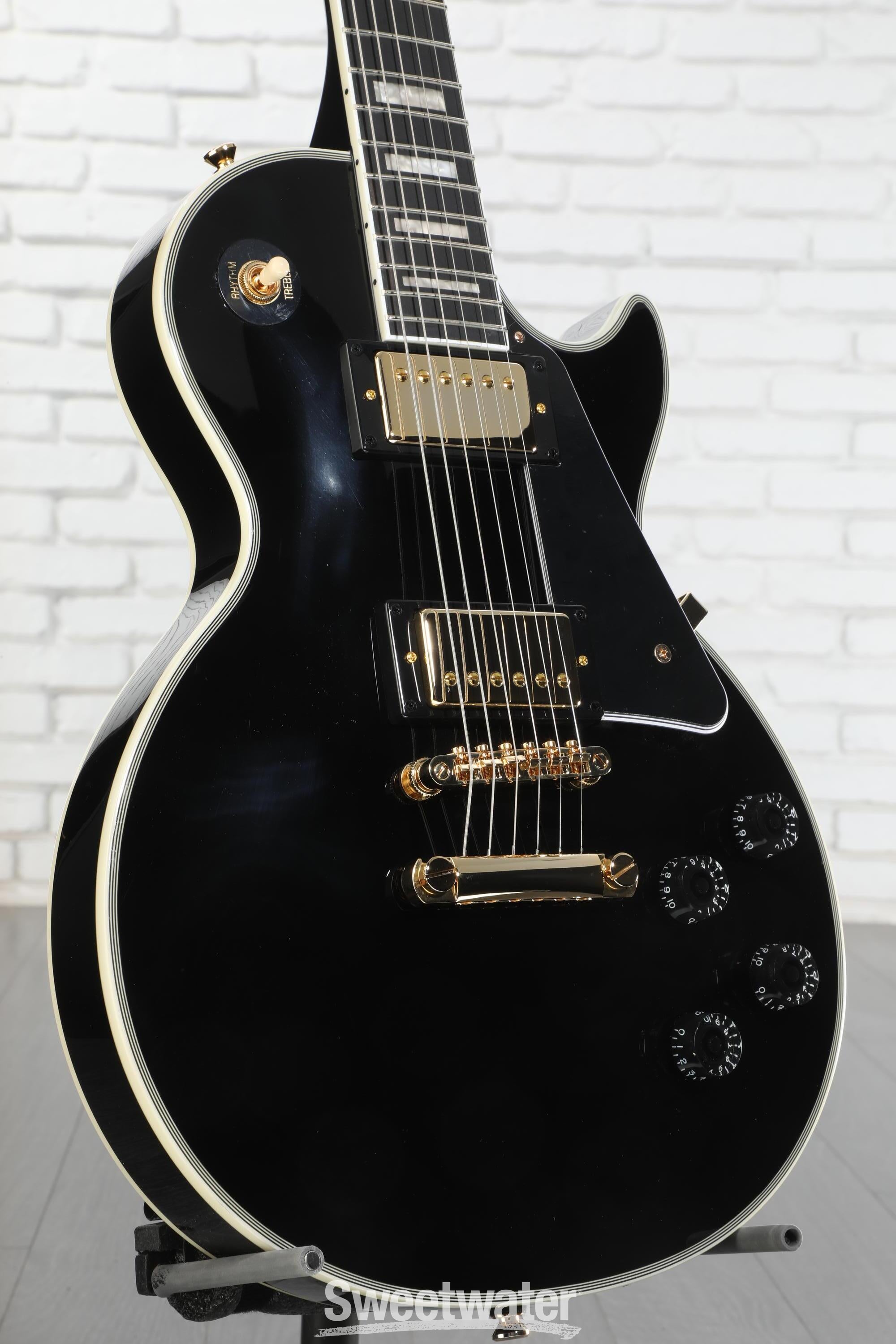 Epiphone Les Paul Custom Electric Guitar - Ebony | Sweetwater