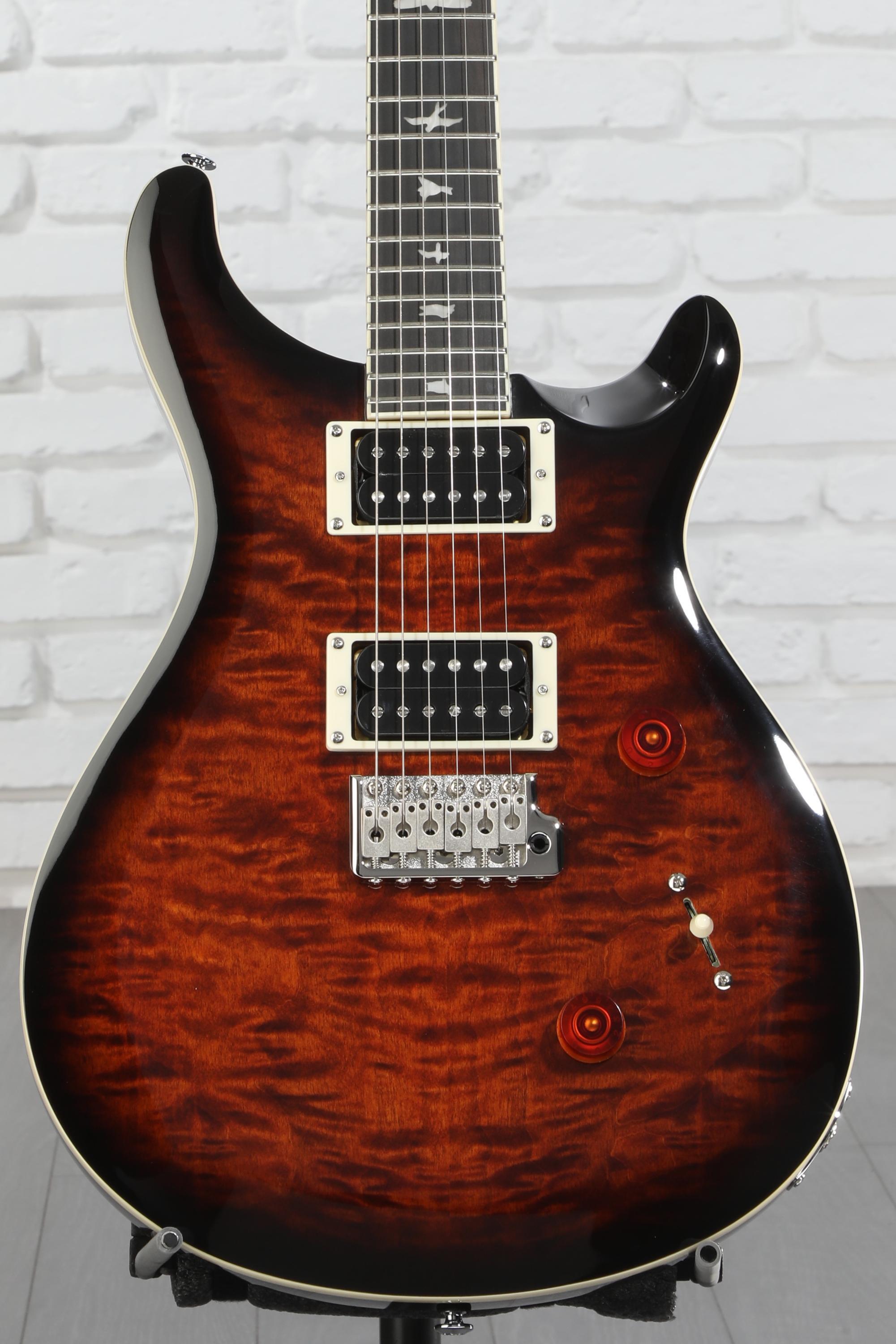 ギター PRE SE Custom PRS SE Custom 24 Electric Guitar - Quilted Black Gold