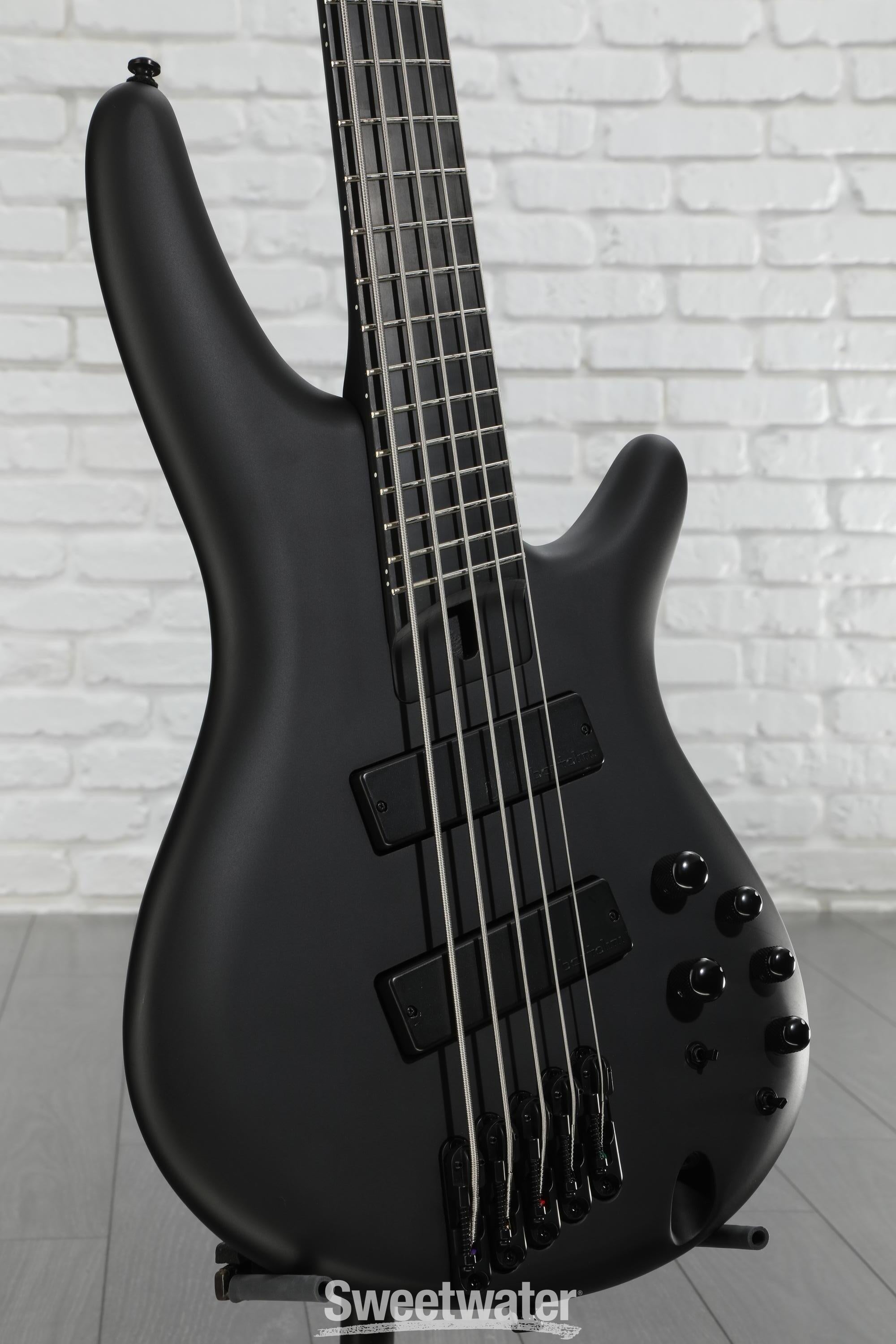 Ibanez Iron Label SRMS625EX - Black Flat | Sweetwater
