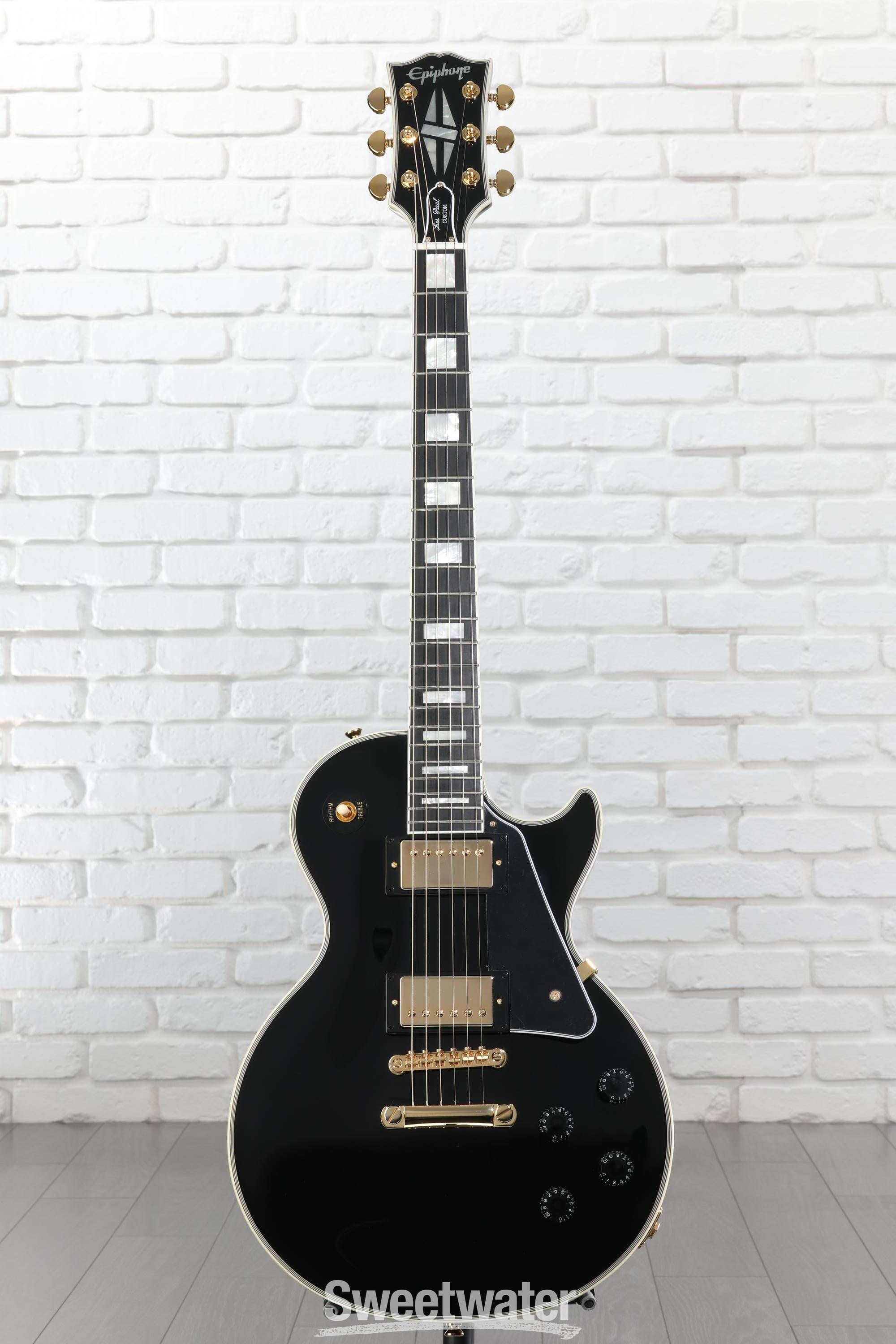 Epiphone Les Paul Custom Electric Guitar - Ebony | Sweetwater