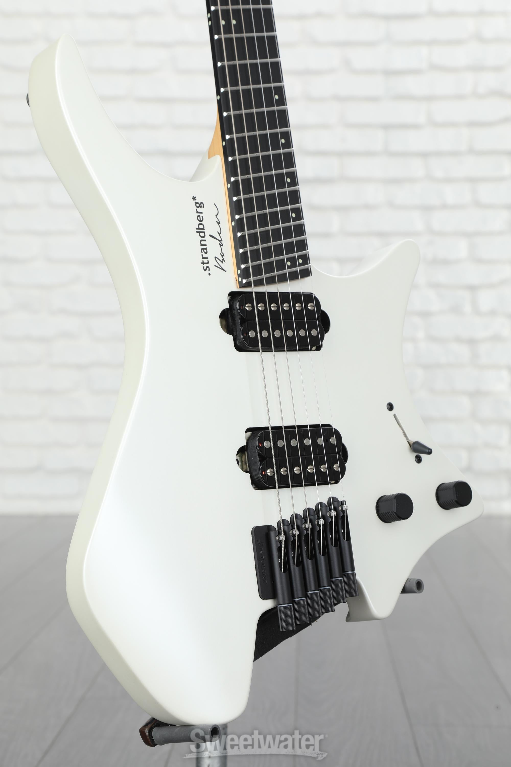 Strandberg Boden Metal NX 6 Electric Guitar - White Granite