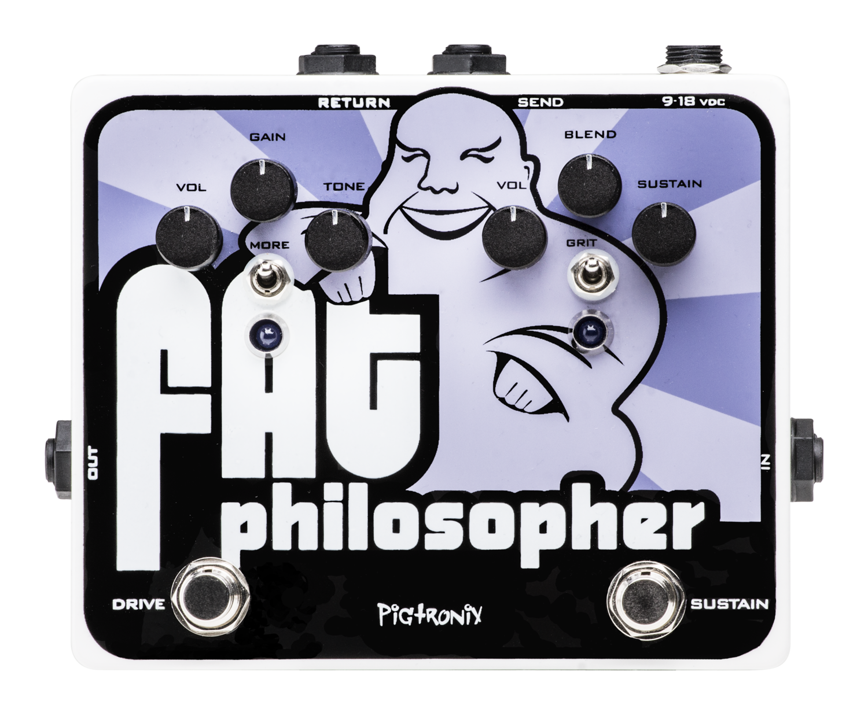 Pigtronix FAT Philosopher Overdrive and Compressor | Sweetwater