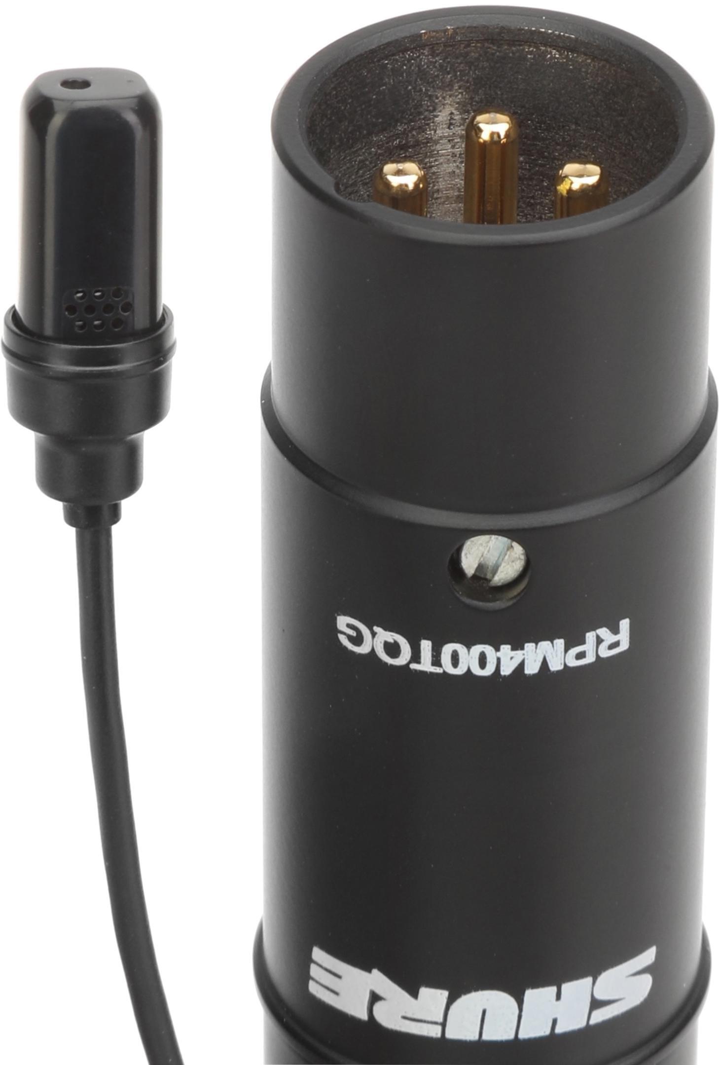 Photo of Shure UniPlex UL4 Professional Lavalier Microphone - XLR Connector, Black
