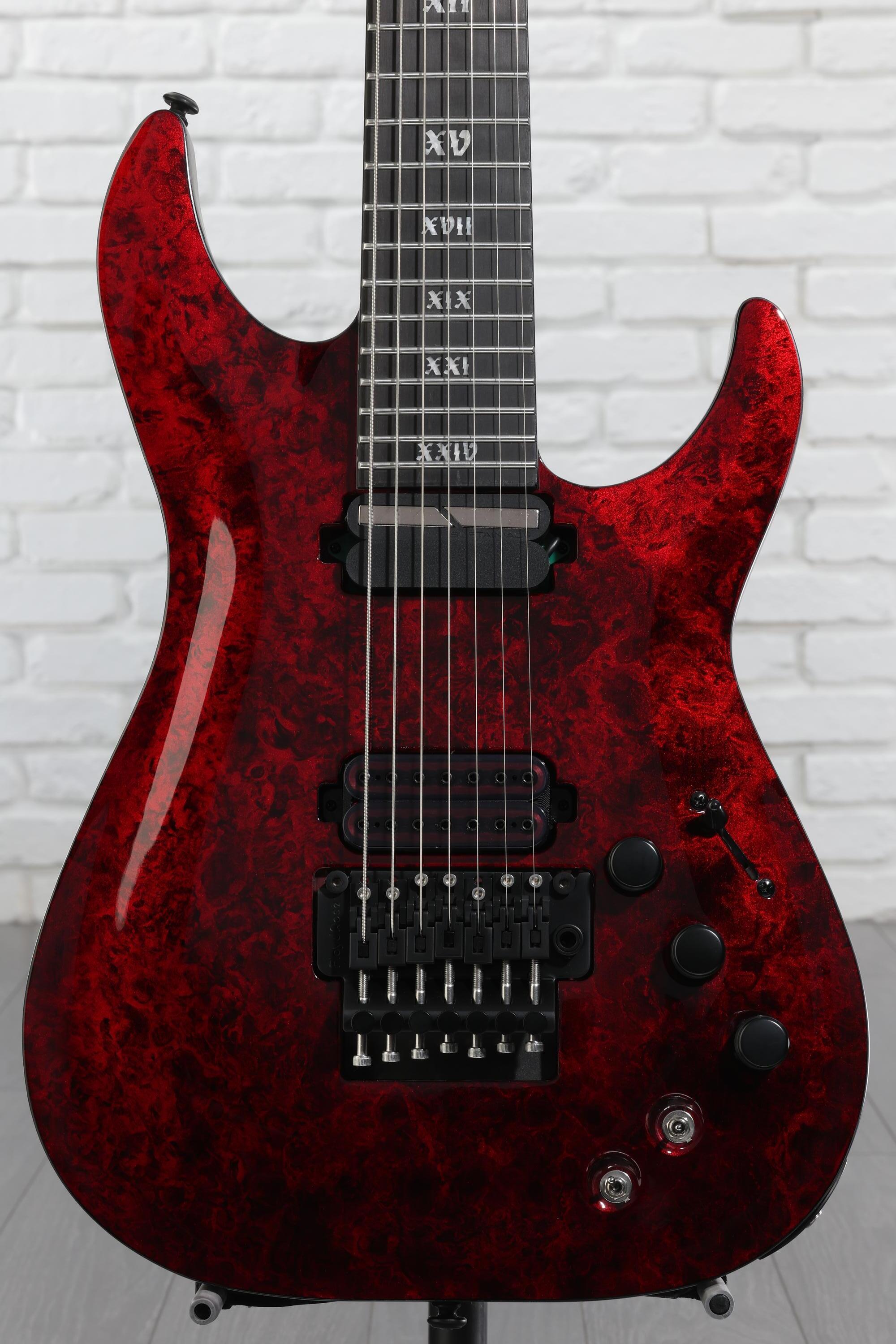 Schecter ワインレッド エレキギター Schecter C-7 FR-S Apocalypse Electric Guitar - Red Reign | Sweetwater