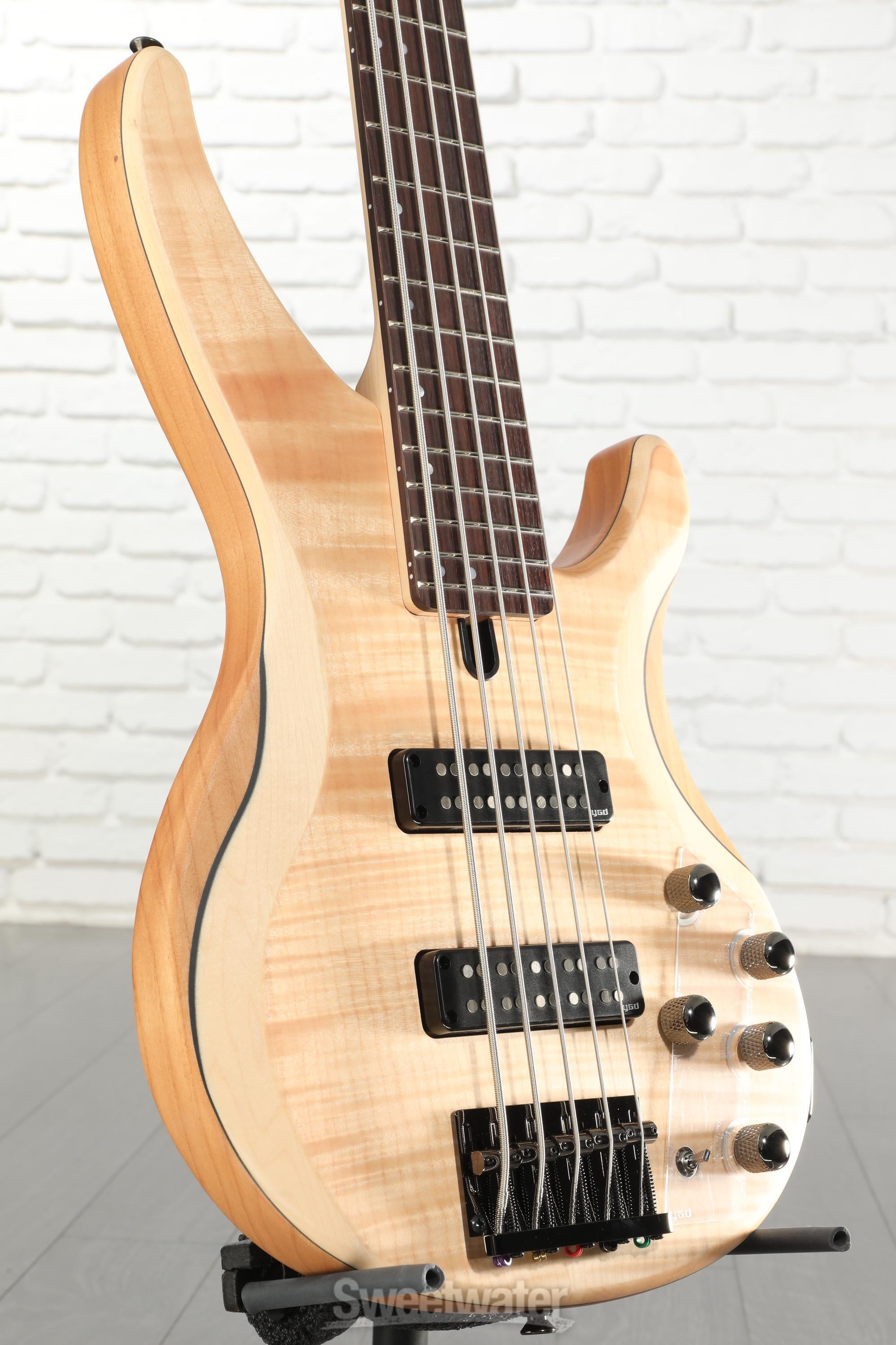 Yamaha TRBX605FM 5-string Bass Guitar - Natural Satin | Sweetwater