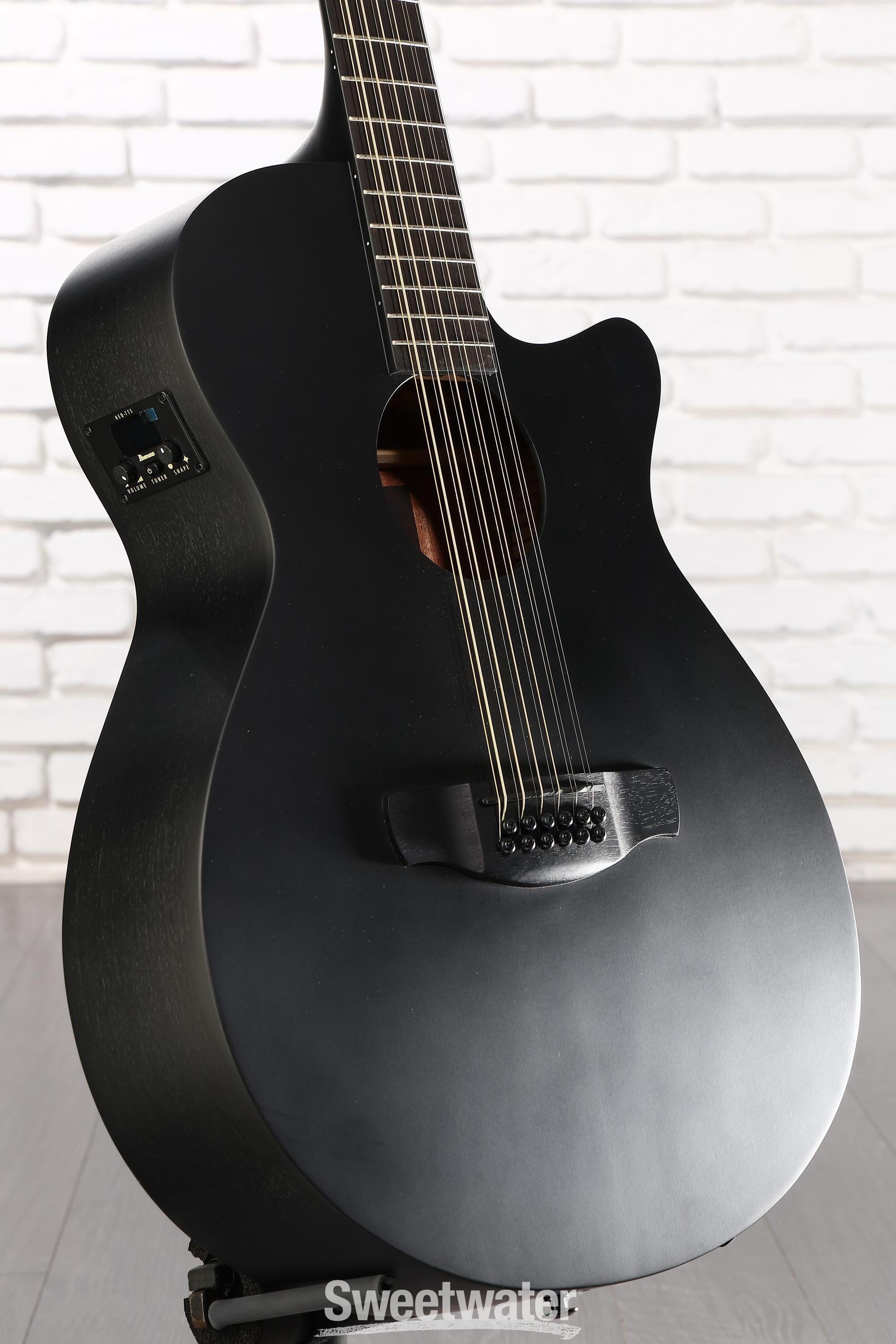 Photo of Ibanez AEG1221 12-string Acoustic-electric Guitar - Black Out