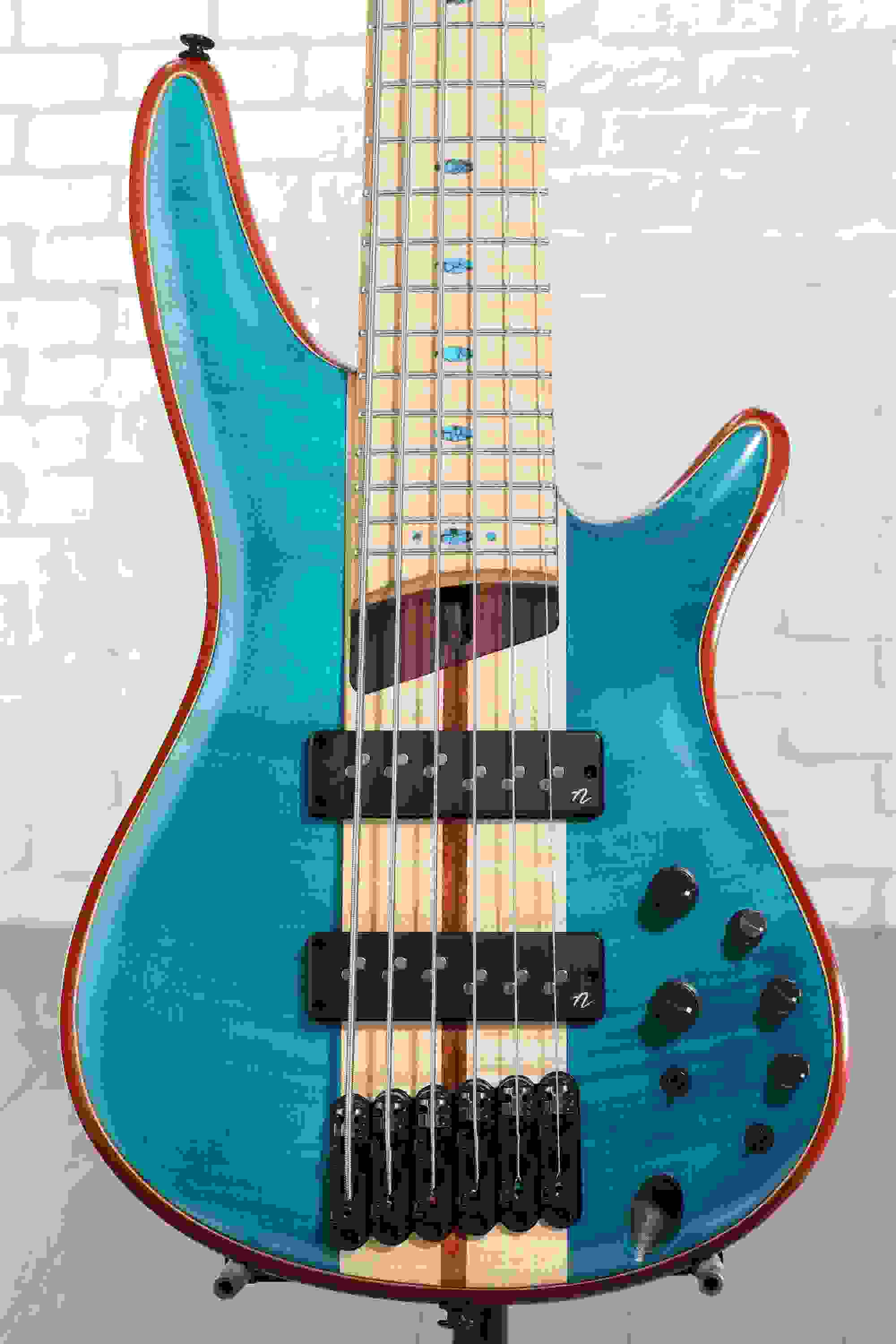 Ibanez SR Premium 6-string Electric Bass - Caribbean Green Low Gloss