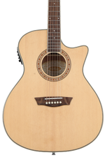 Photo of Washburn Harvest G7SCE Grand Auditorium Acoustic-Electric Guitar - Natural