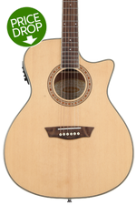 Photo of Washburn Harvest G7SCE Grand Auditorium Acoustic-Electric Guitar - Natural