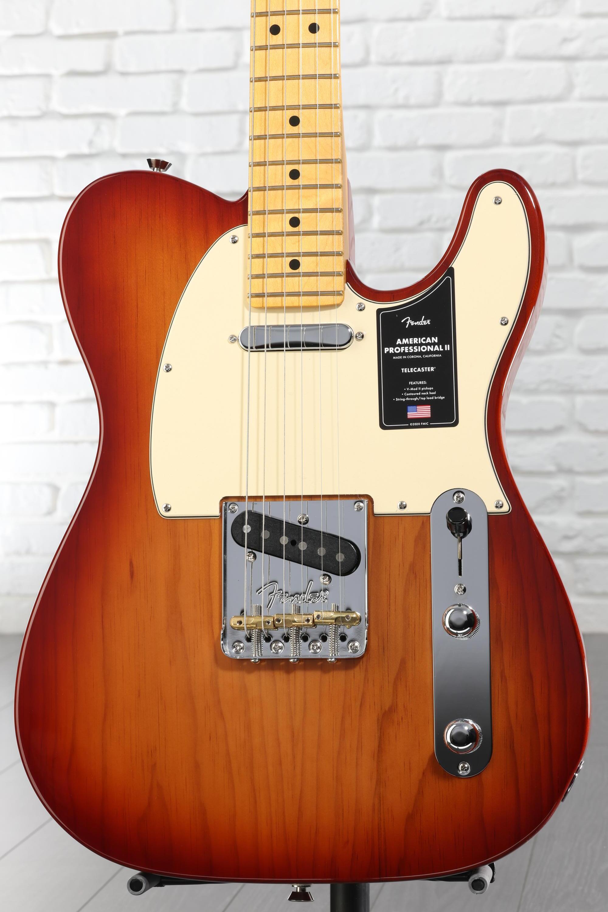 ギター Fender USA telecaster sunburst Fender American Professional II Telecaster - Sienna Sunburst with