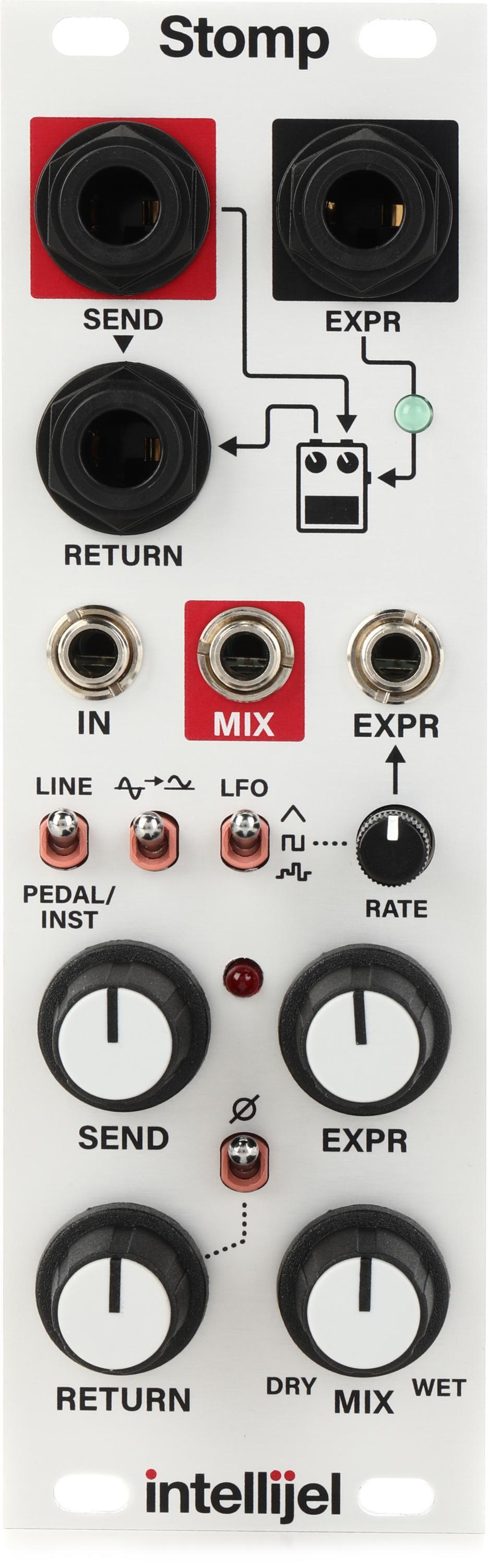 Intellijel Stomp Effects Send/Return with Expression Control Eurorack