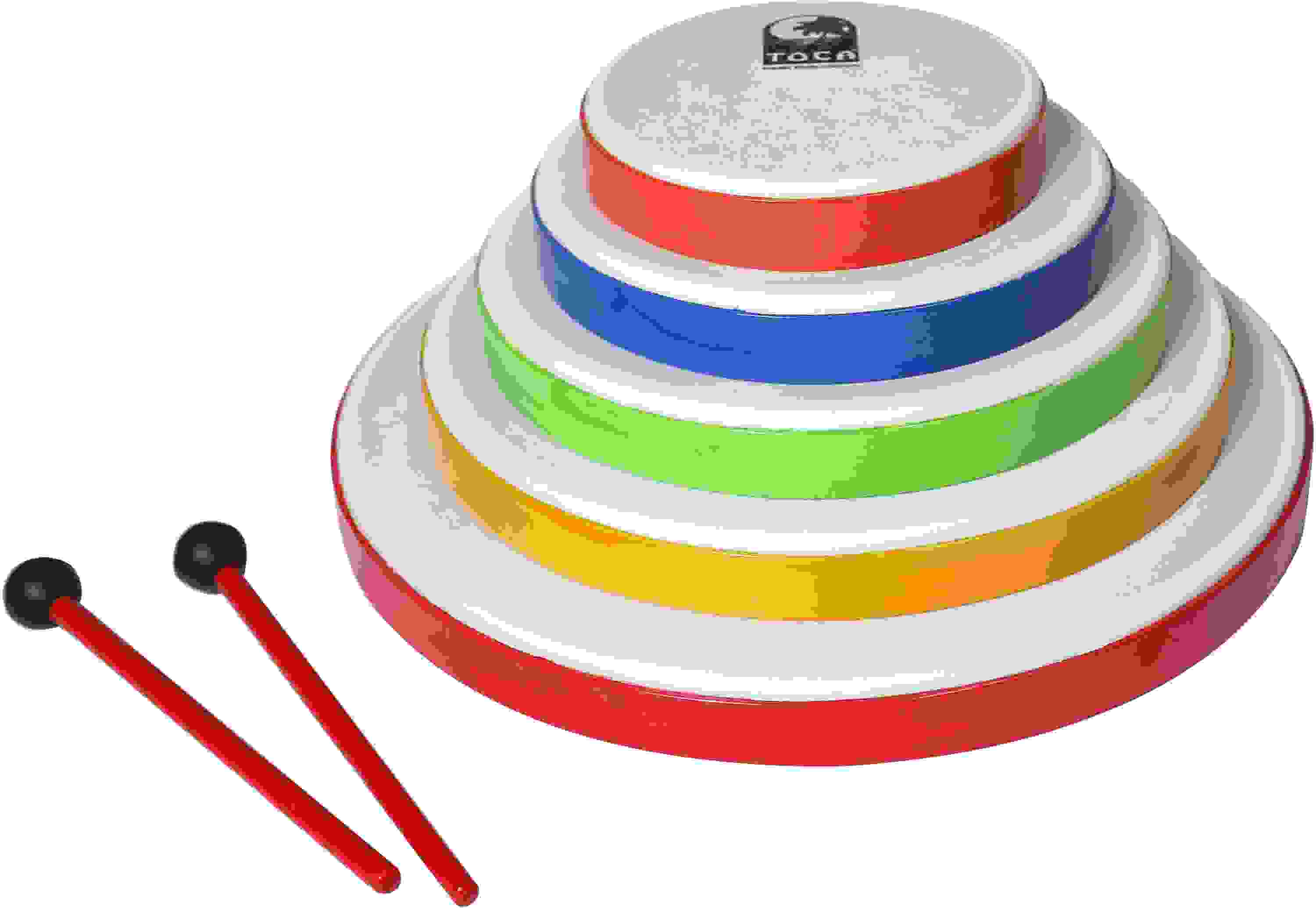 Toca Percussion Color Rounds Frame Drum Set - Multicolor