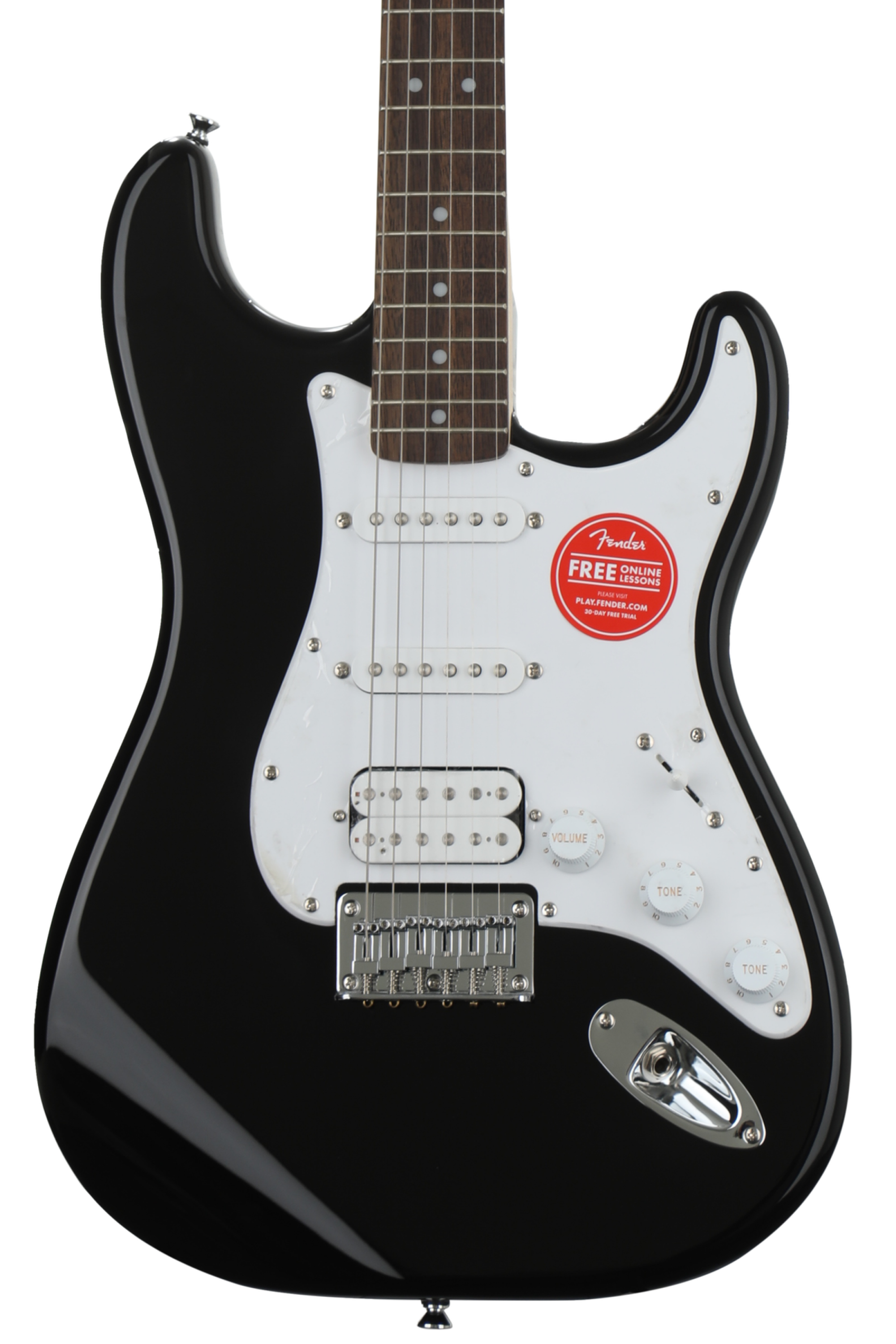 Squier Bullet Strat HSS HT - Black with Indian Laurel Fingerboard