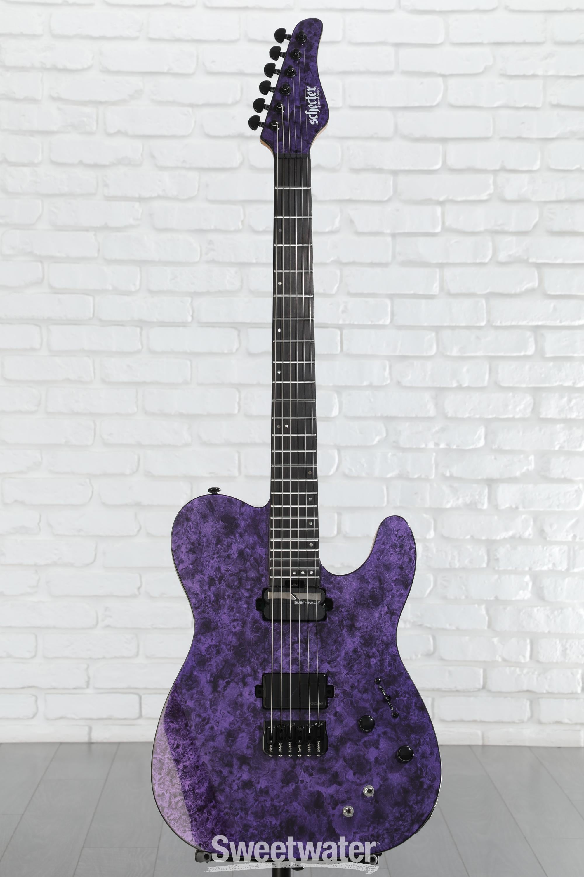 Schecter PT SLS Elite Baritone Electric Guitar - Purple Reign, Sweetwater Exclusive