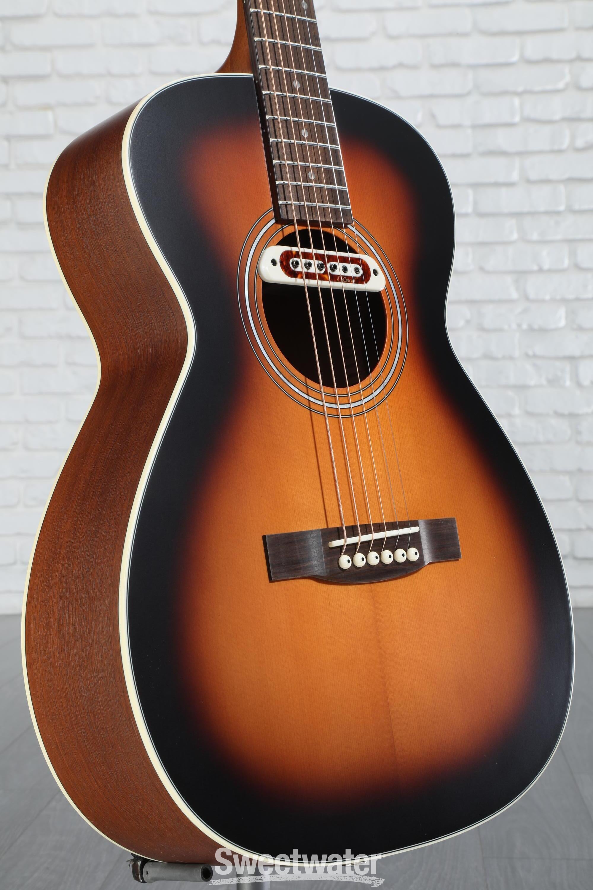 Guild M-240E Troubadour Acoustic-Electric Guitar - Vintage Sunburst Reviews  | Sweetwater