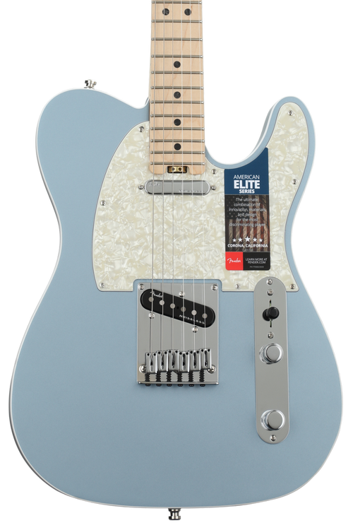 Fender American Elite Telecaster - Satin Ice Blue Metallic w/ Maple  Fingerboard | Sweetwater