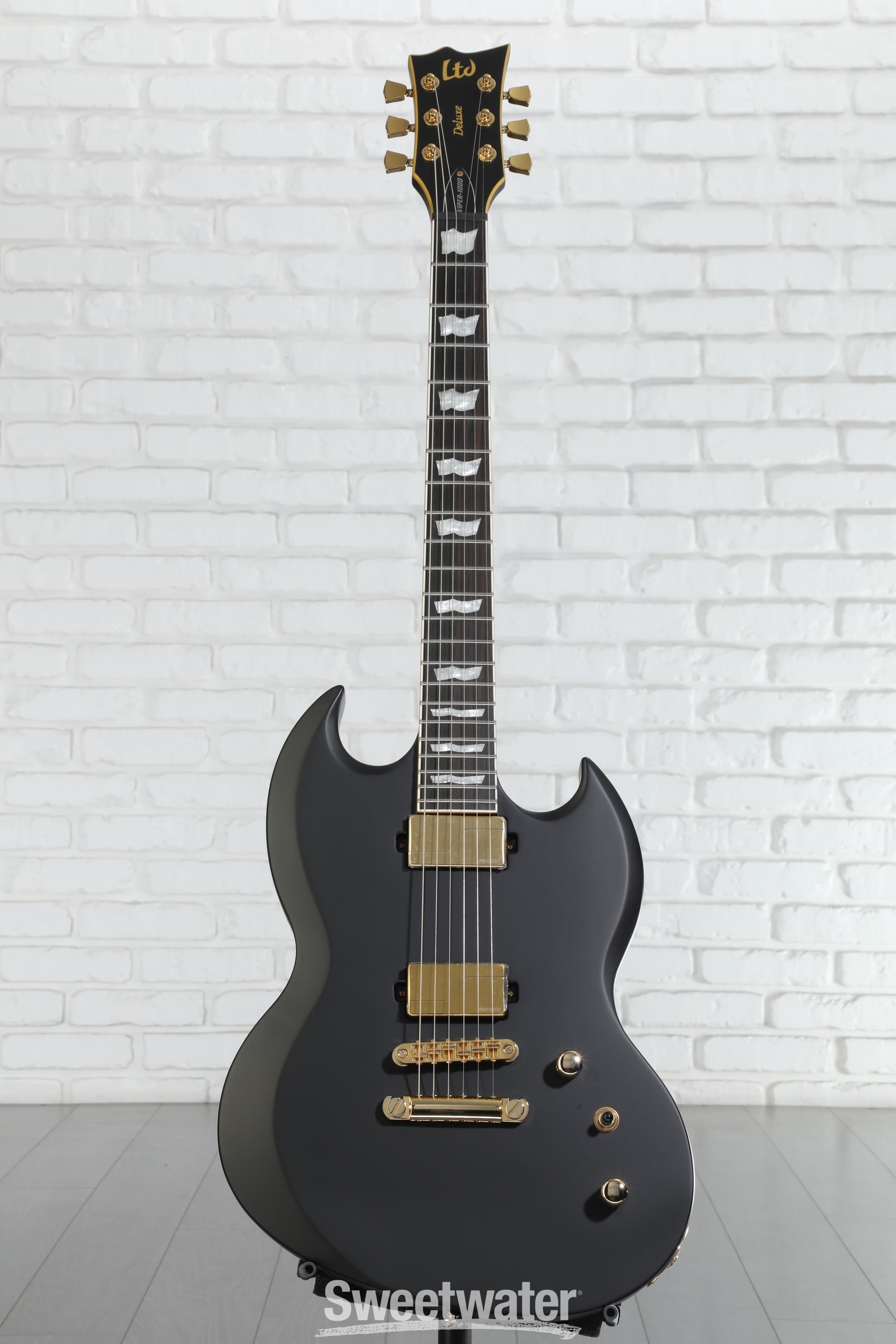 ESP LTD Viper-1000 Electric Guitar - Vintage Black | Sweetwater