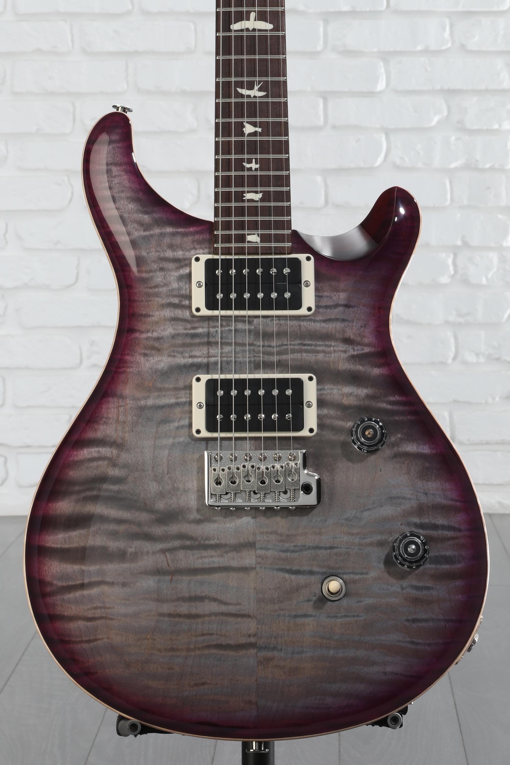 ギター 2014 PRS CUSTOM24 10TOP GRAY BLACK Platinum PRS Custom 24 10-Top Electric Guitar Gray Black