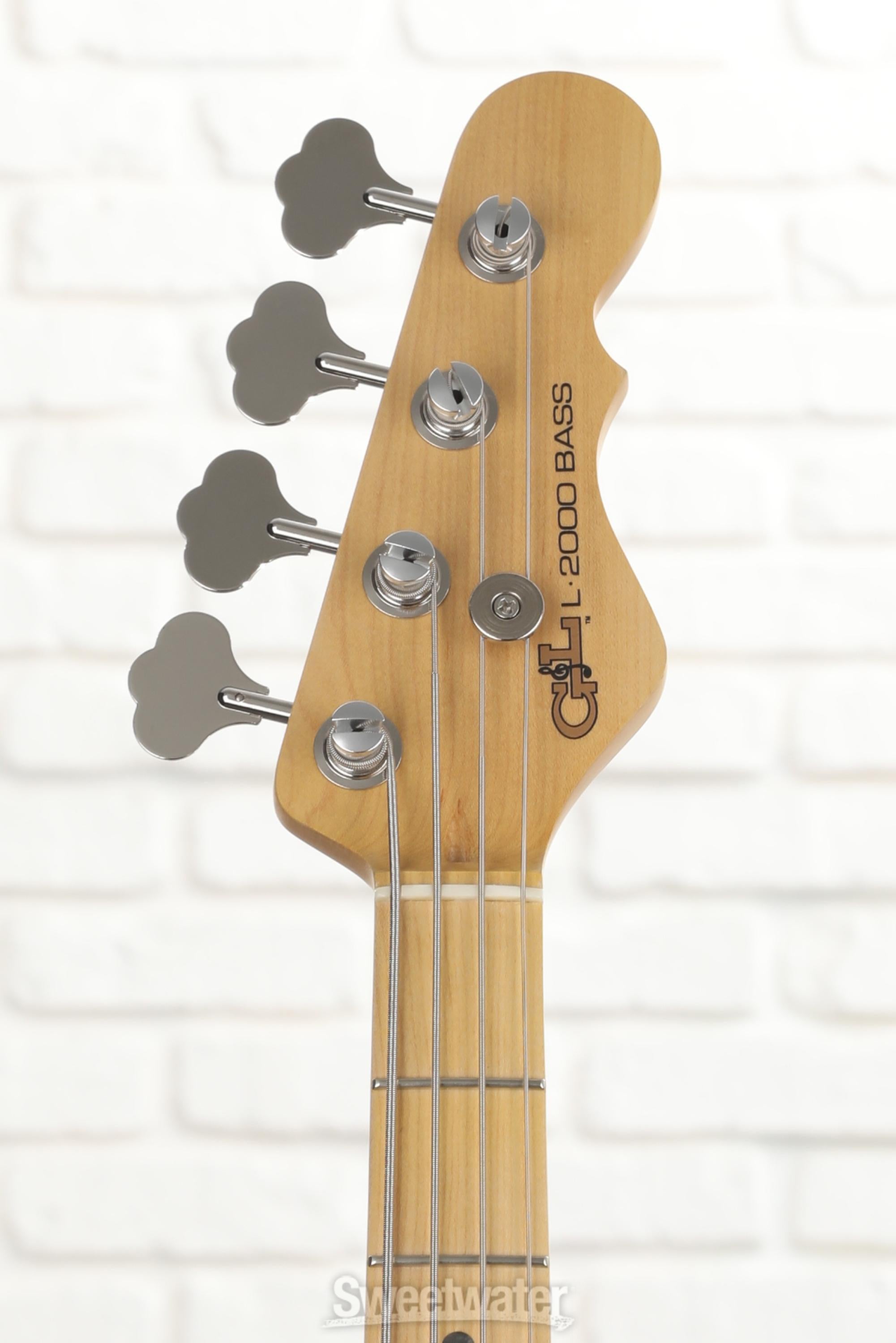 G&L Fullerton Deluxe L-2000 Bass Guitar - Grey Pearl | Sweetwater