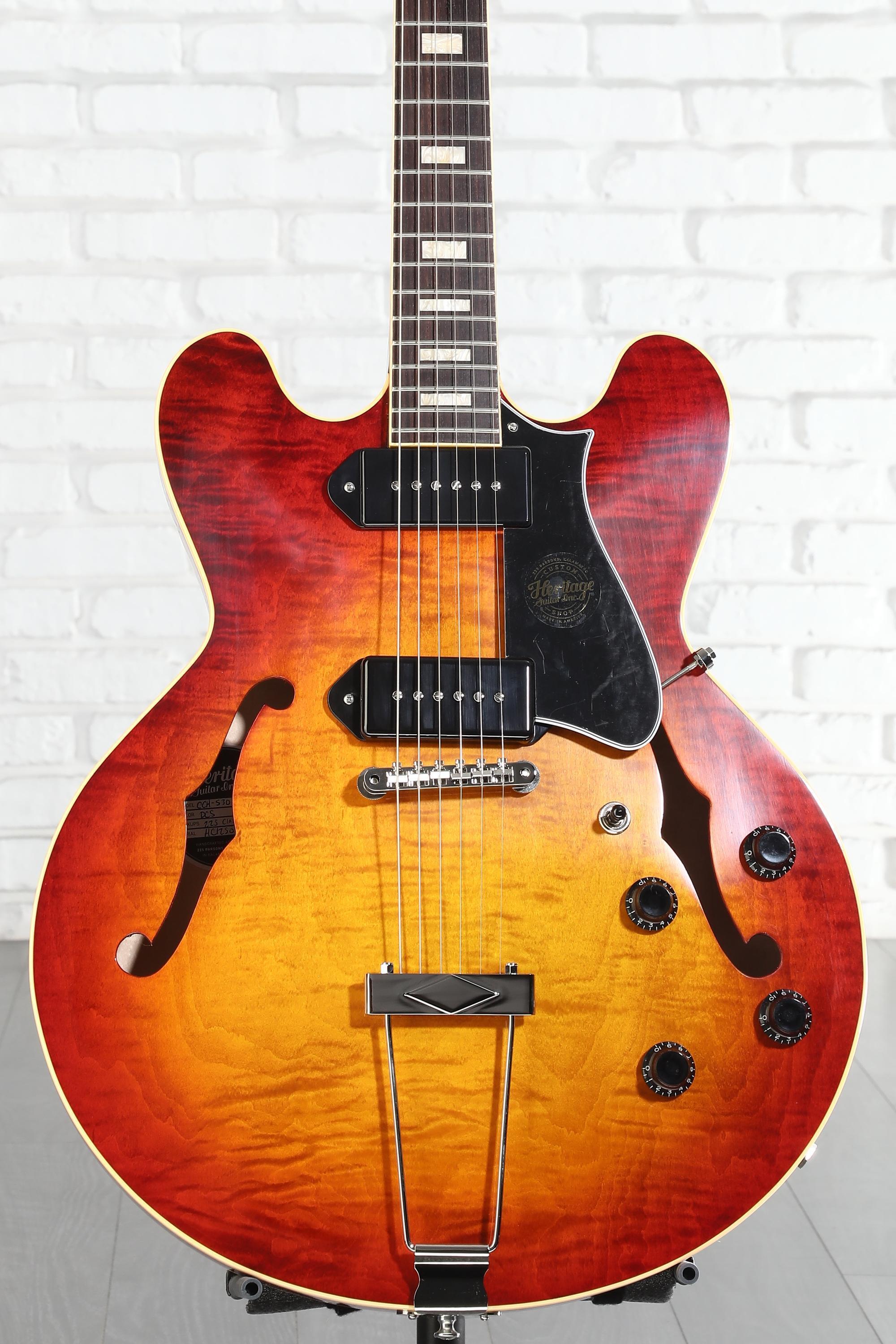 Heritage Custom Core H-530 Hollowbody Electric Guitar - Dark