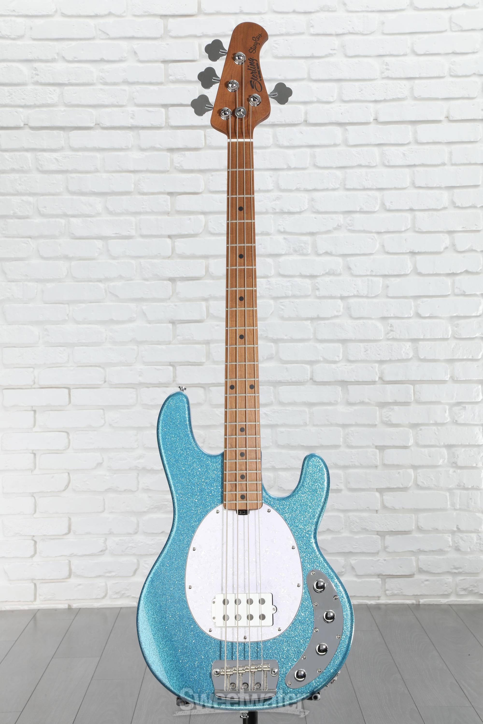 Sterling By Music Man StingRay RAY34 Bass Guitar - Blue