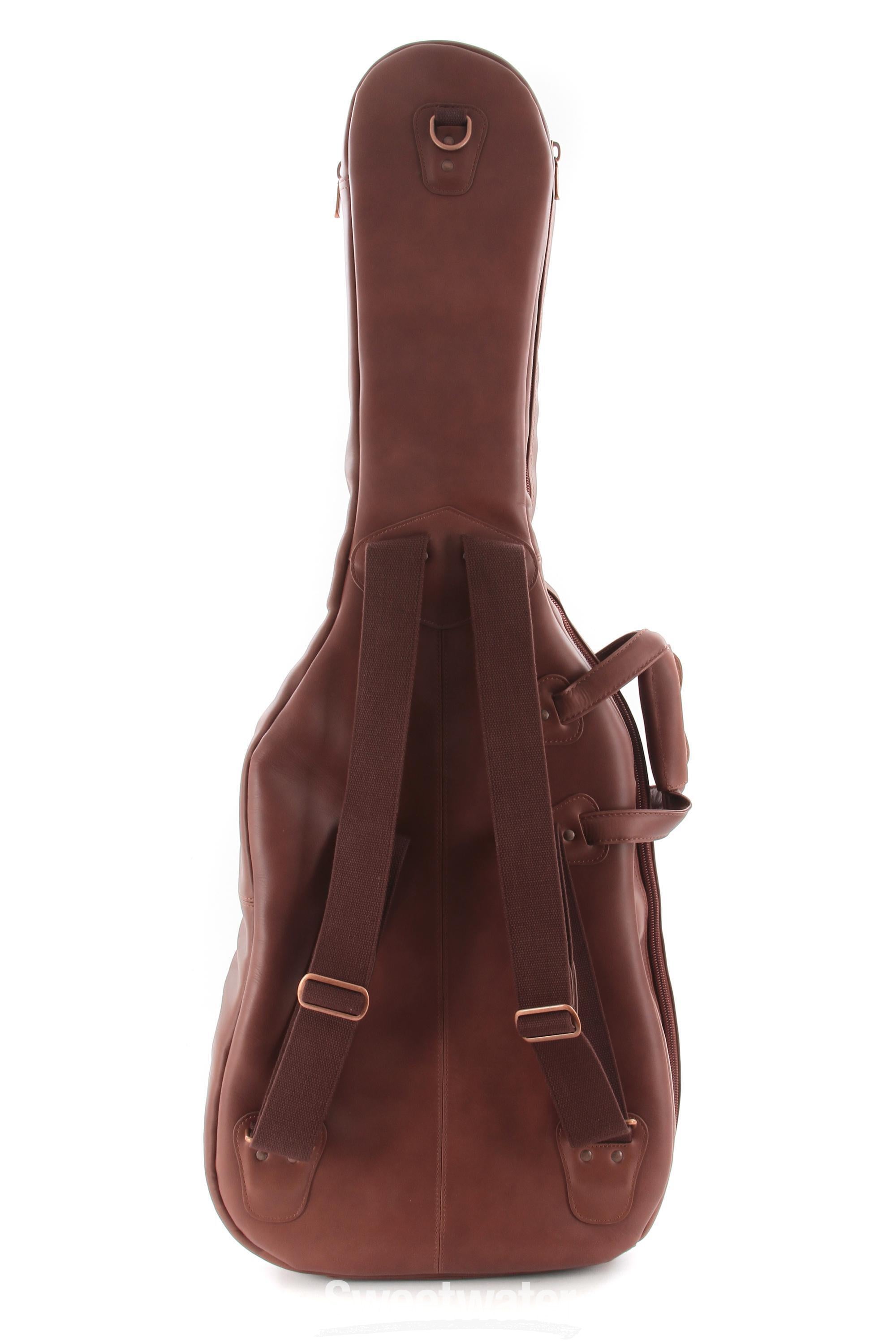 Reunion Blues Classic Leather Solid Body Chestnut Brown