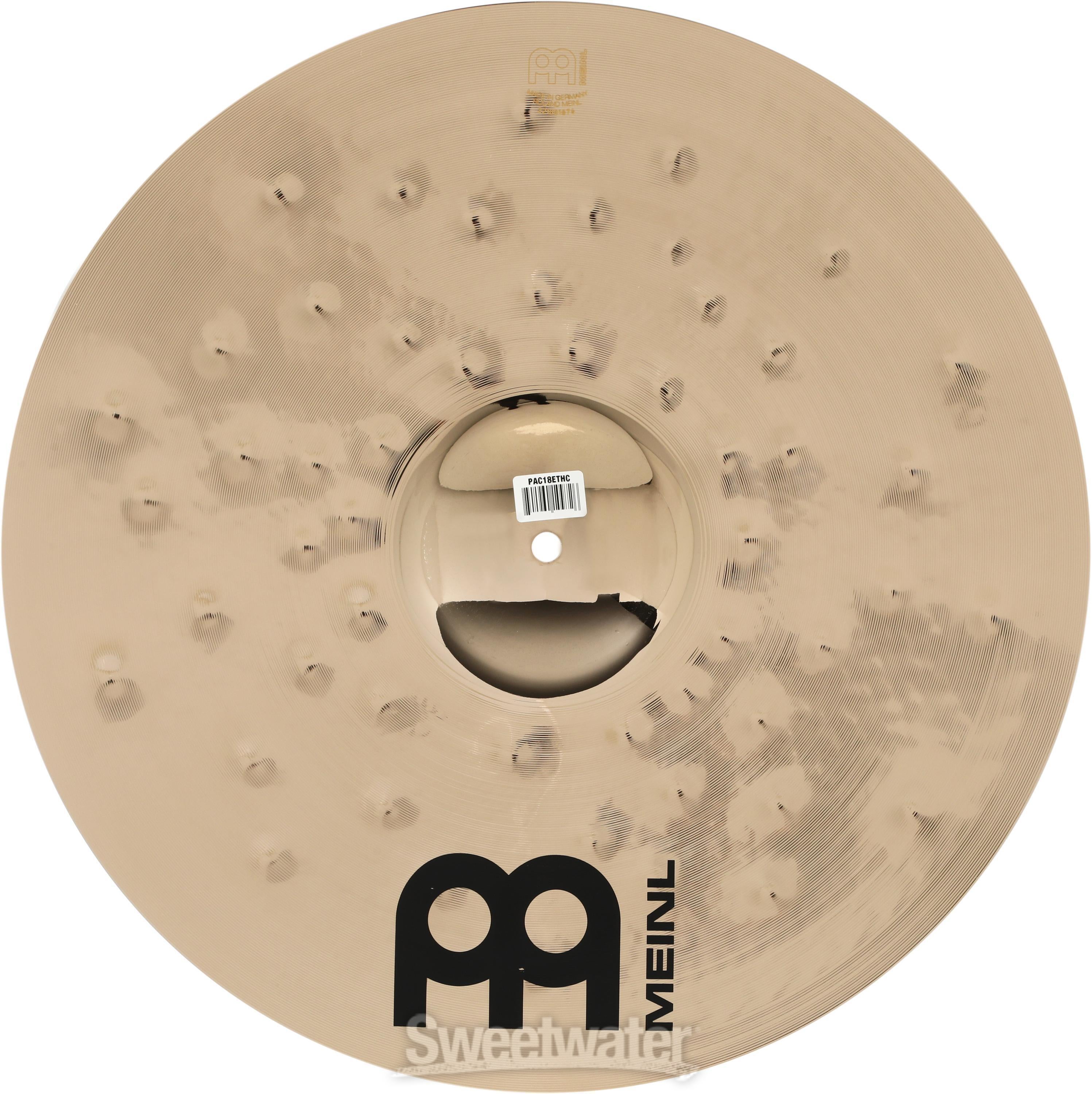 Meinl Cymbals Pure Alloy Custom Extra Thin Hammered Crash Cymbal