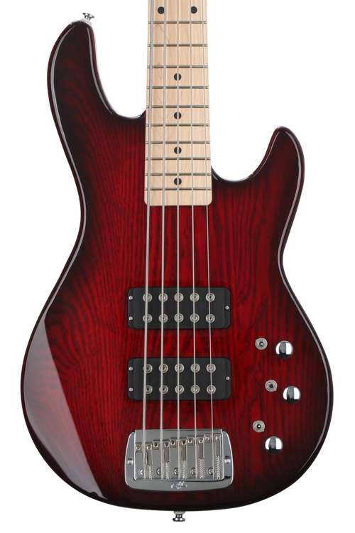 G&L Tribute L-2500 Bass Guitar - Redburst | Sweetwater G&L Tribute L-2500 Bass Guitar - Redburst | Sweetwater