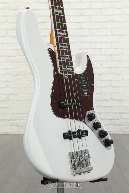 Fender American Ultra Jazz Bass - Arctic Pearl with Rosewood  