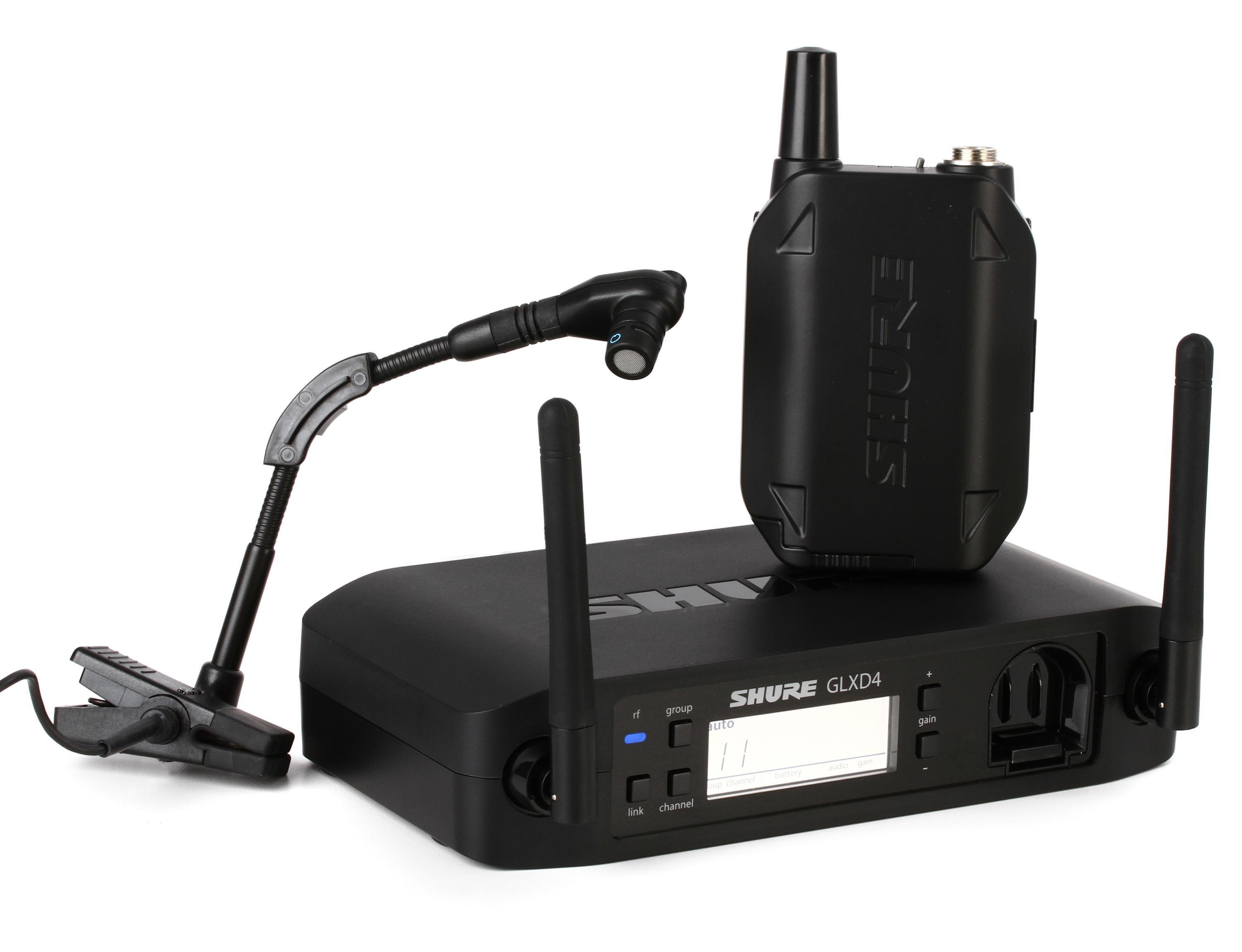 Shure GLXD14+/B98 Dual Band Wireless Instrument Microphone