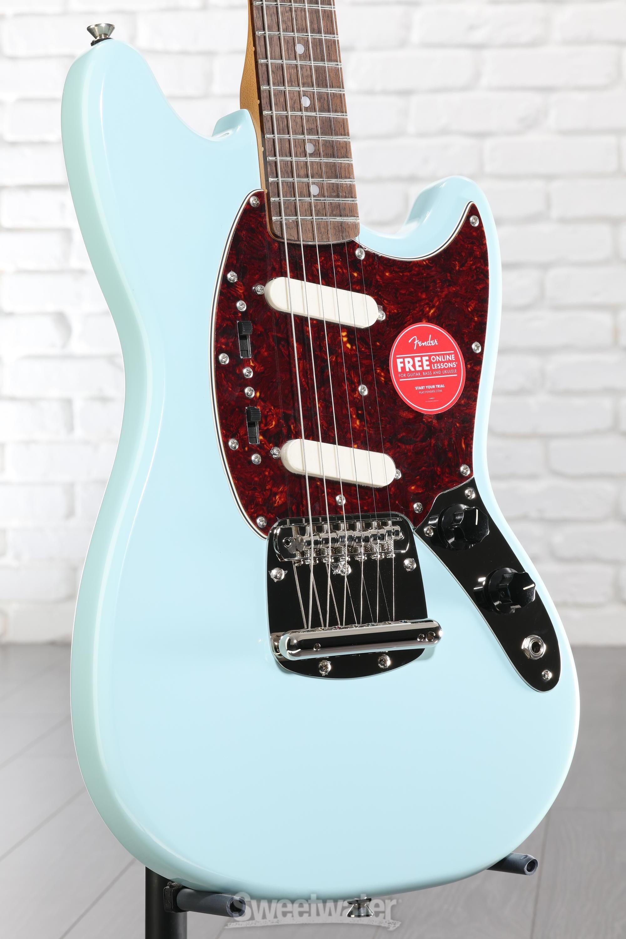 Squier Classic Vibe '60s Mustang Electric Guitar - Sonic Blue