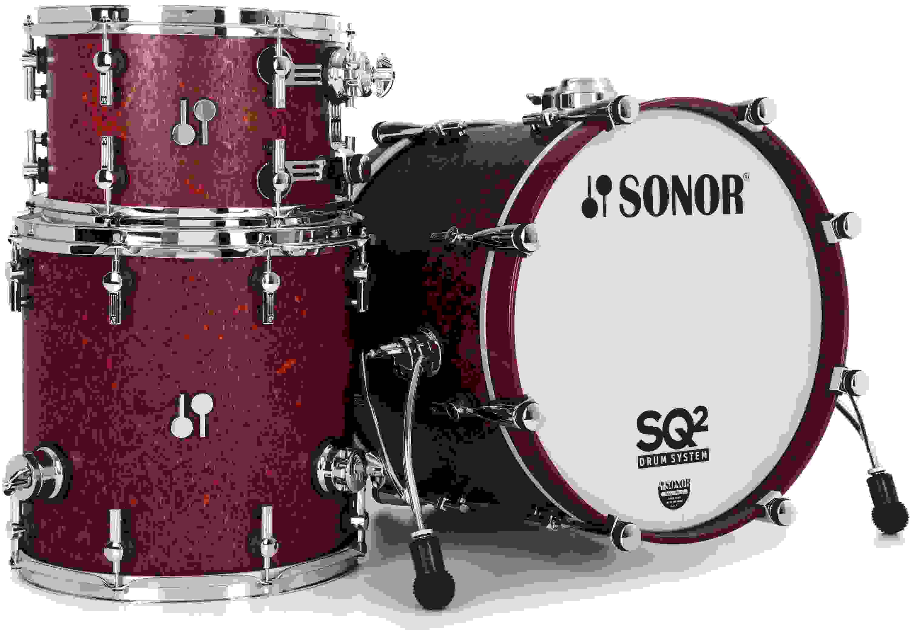 Sonor SQ2 Beech 3-piece Shell Pack - Birdseye Cherry