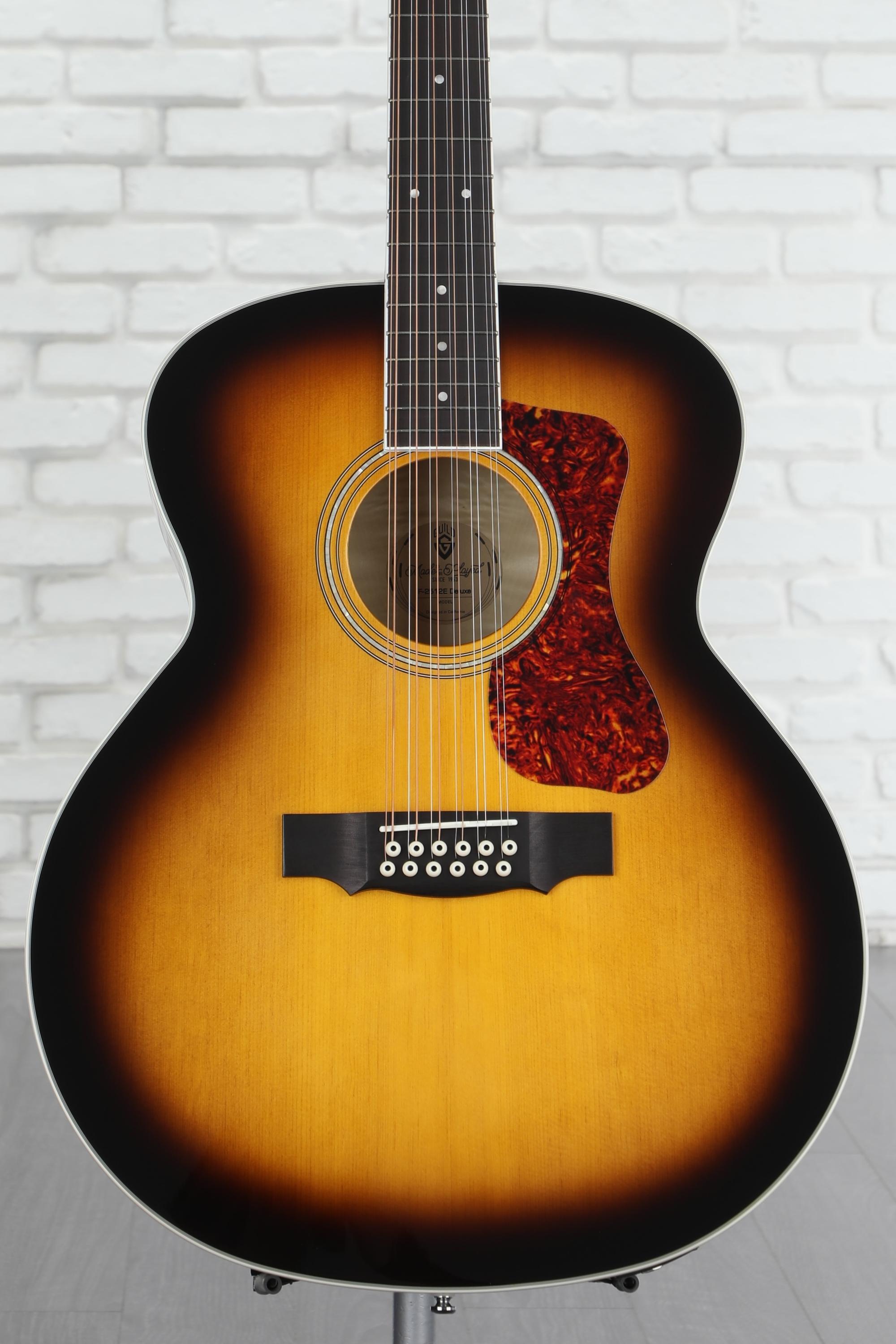 Guild F-2512E Deluxe 12-string Acoustic-electric Guitar - Antique ...