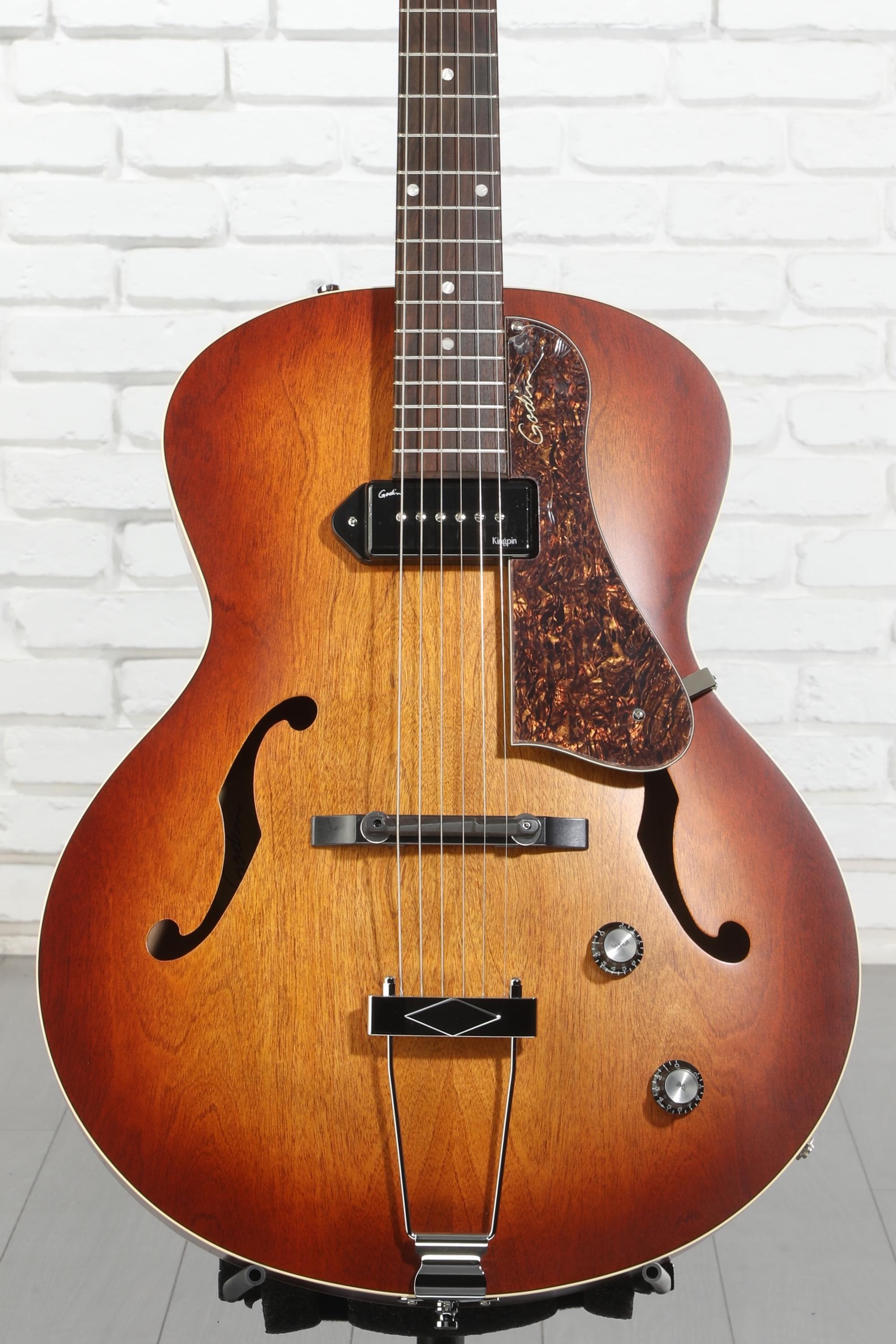 Godin 5th Avenue Kingpin Hollowbody Electric Guitar - Cognac Burst