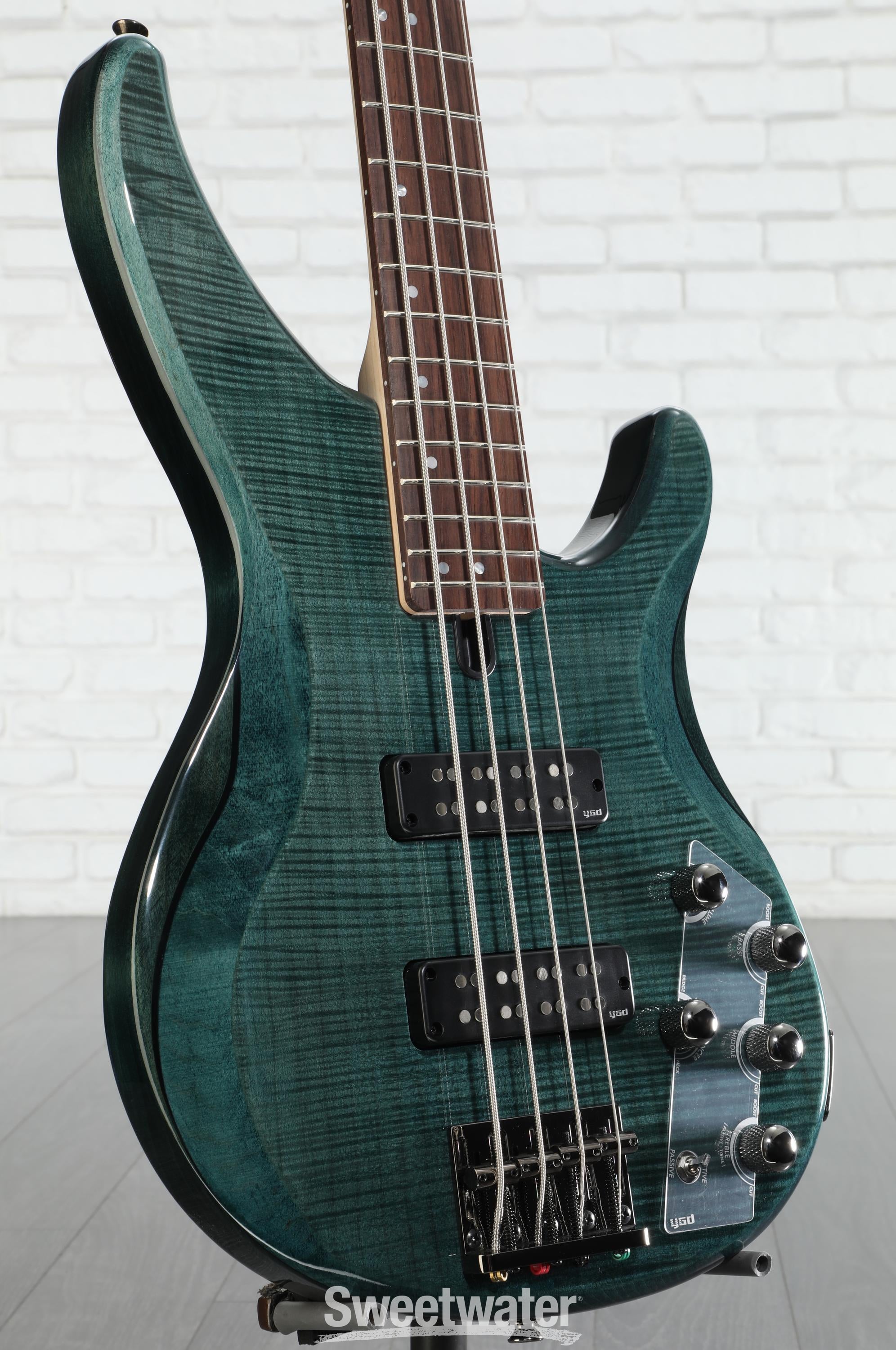 美品　Yamaha trbx604 fm インディゴブルー Yamaha TRBX604FM 4-string Bass Guitar - Indigo Blue | Sweetwater