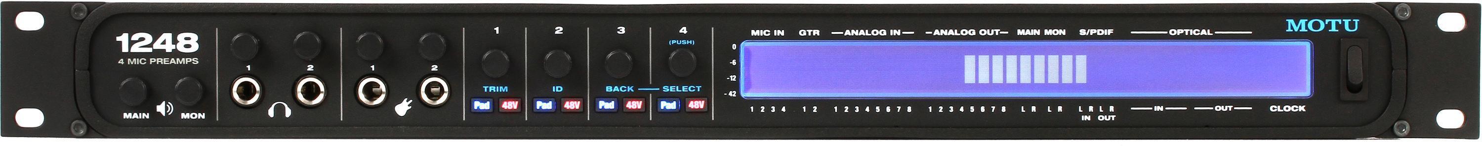 MOTU 1248 32x34 Thunderbolt / USB 2.0 Audio Interface with AVB 