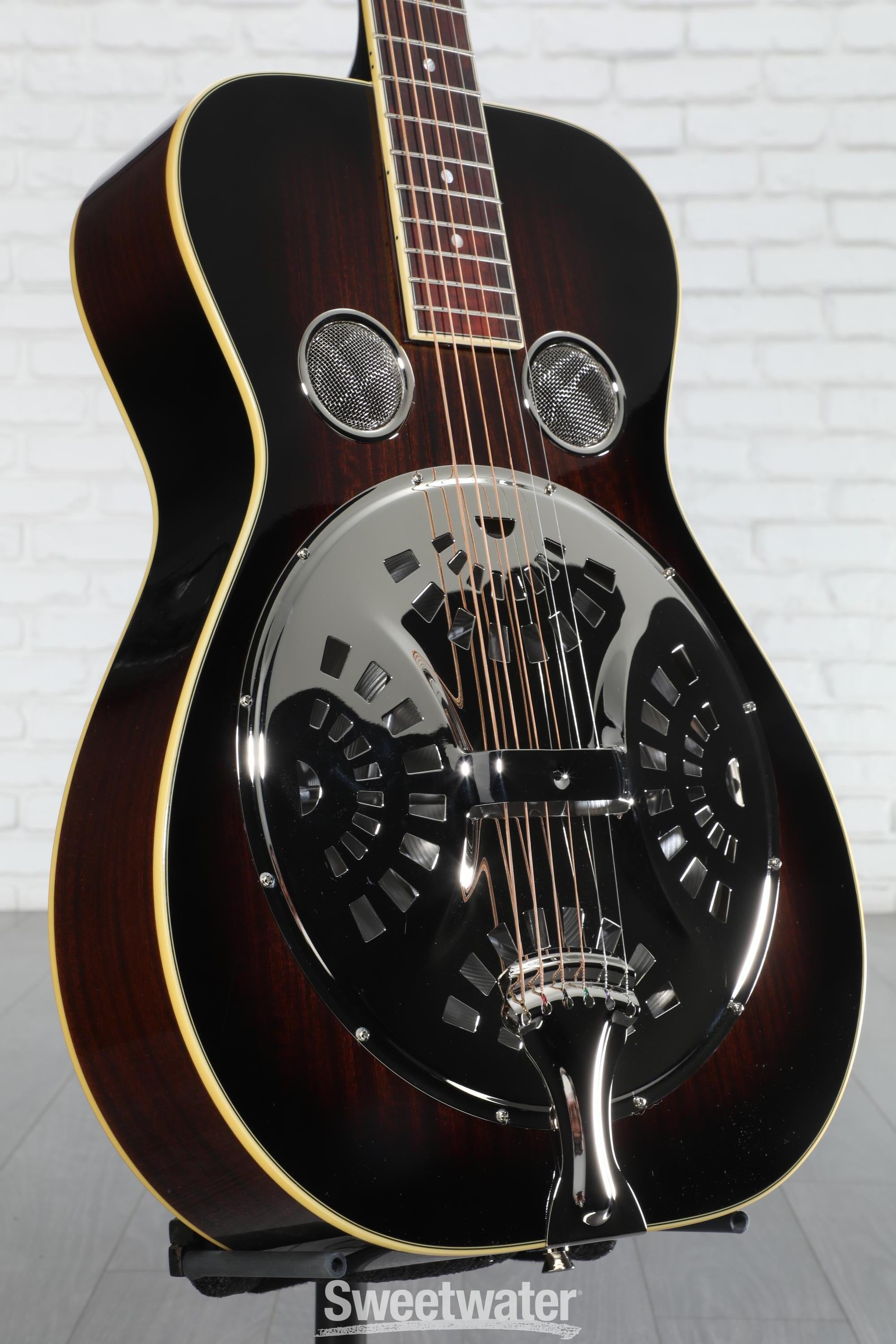 ギター RN Recording King Maxwell Roundneck Resonator - Sunburst | Sweetwater