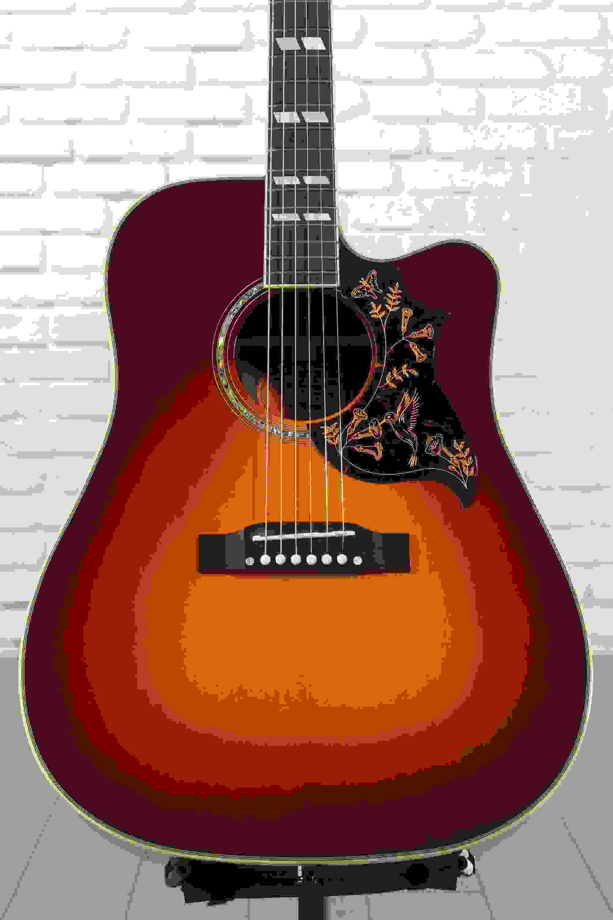 Epiphone Hummingbird Deluxe EC Acoustic-electric Guitar - Autumn Burst