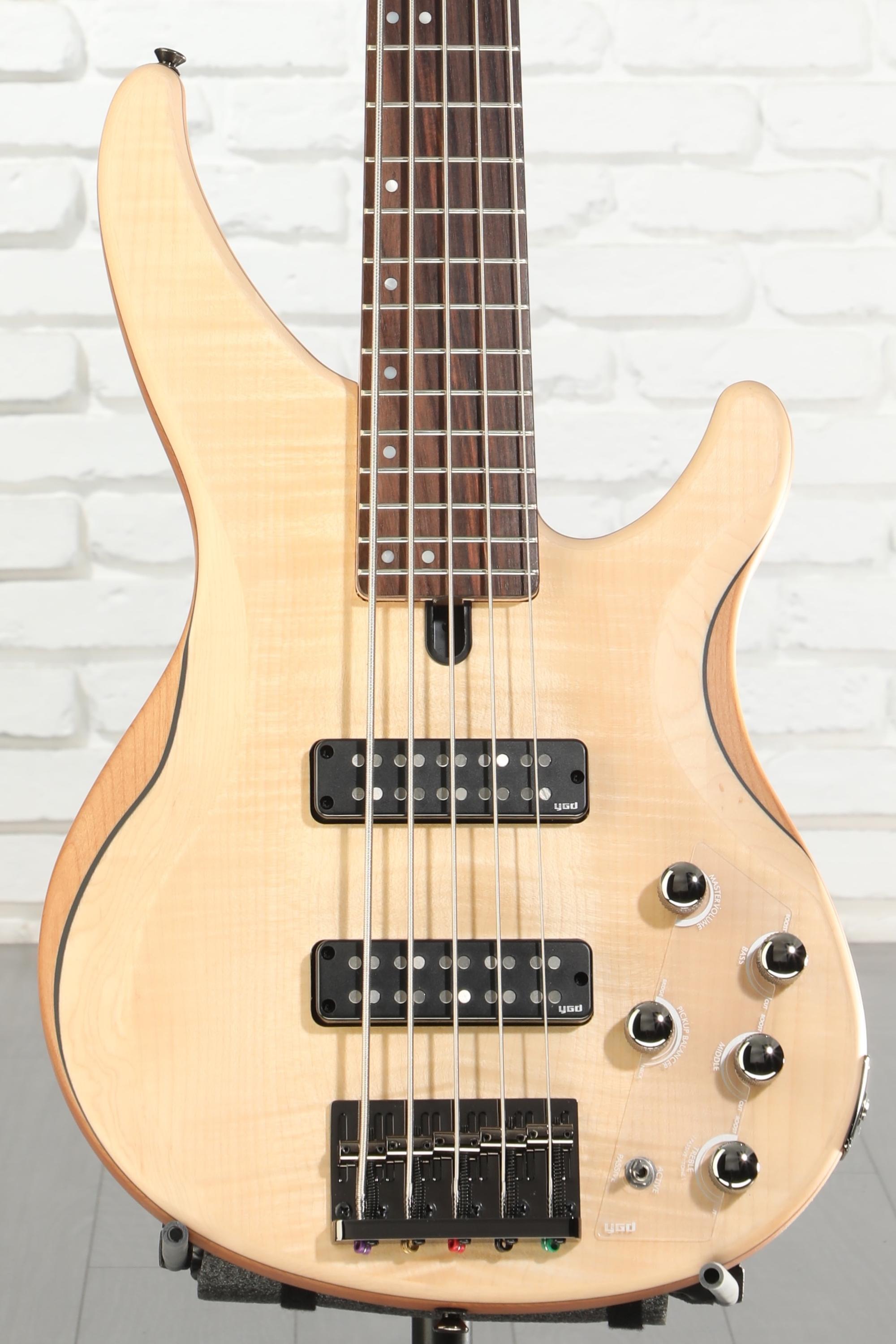 Yamaha TRBX605FM 5-string Bass Guitar - Natural Satin | Sweetwater