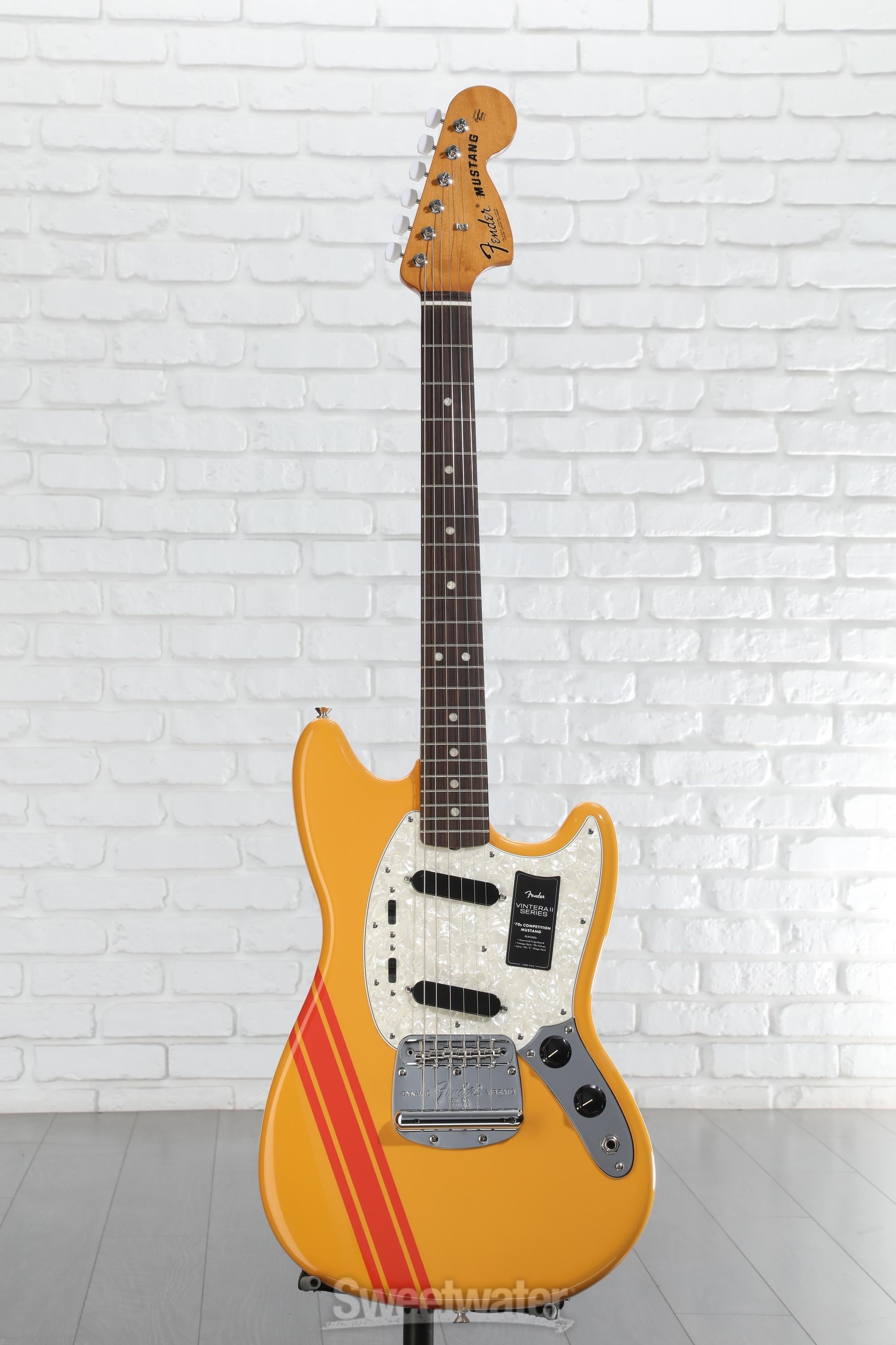 fender vintera 70's mustang オレンジ Fender Vintera II '70s Mustang Electric Guitar Competition