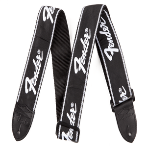 Fender 2 Monogrammed Guitar Strap - Black, Yellow, and Brown