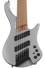Photo of Ibanez Bass Workshop EHB1006MS 6-string Bass Guitar - Metallic Gray Matte